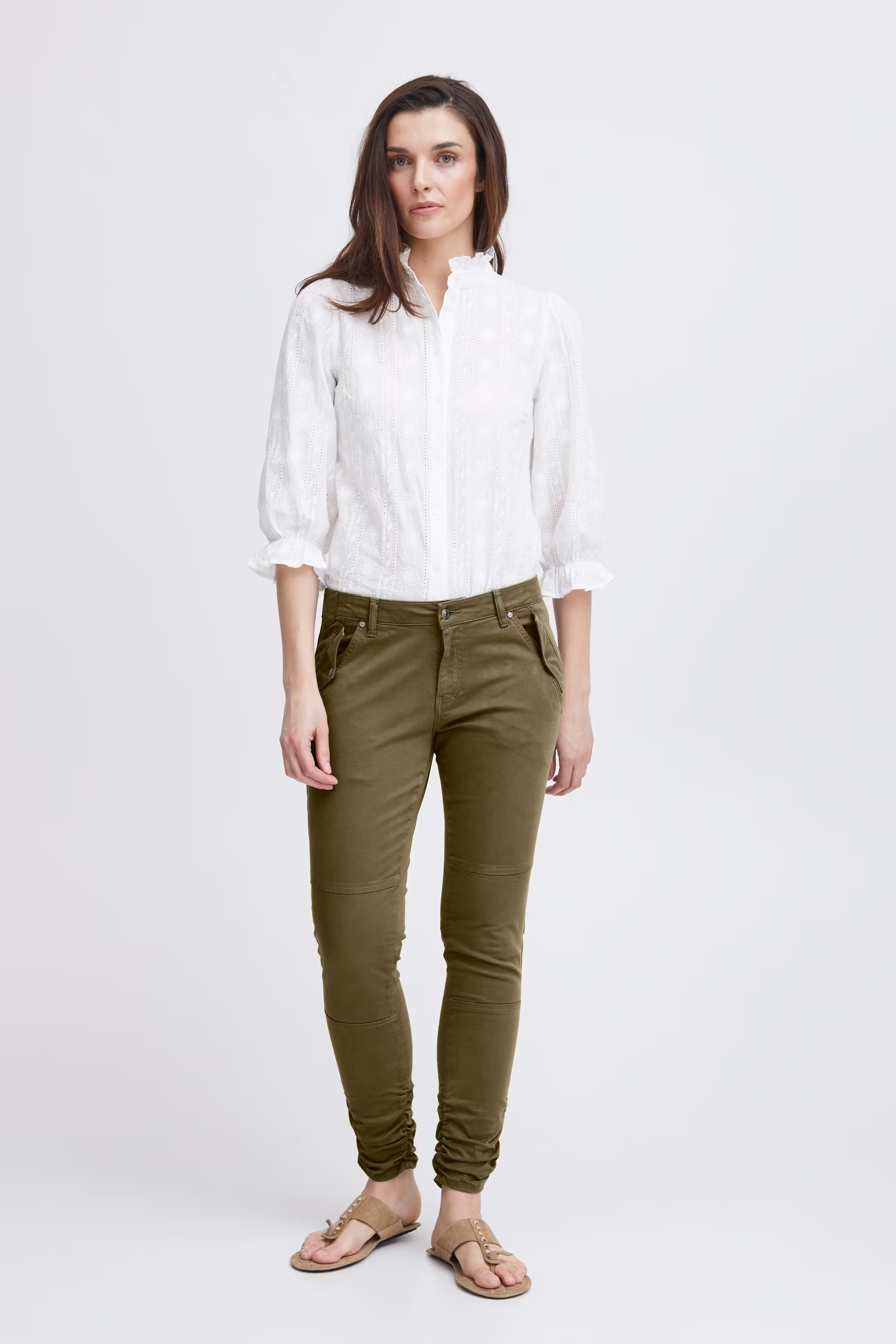 PZFAYLINN Mid Waist Skinny Leg Broek LOOKBOOK FRONT 50207985-190510