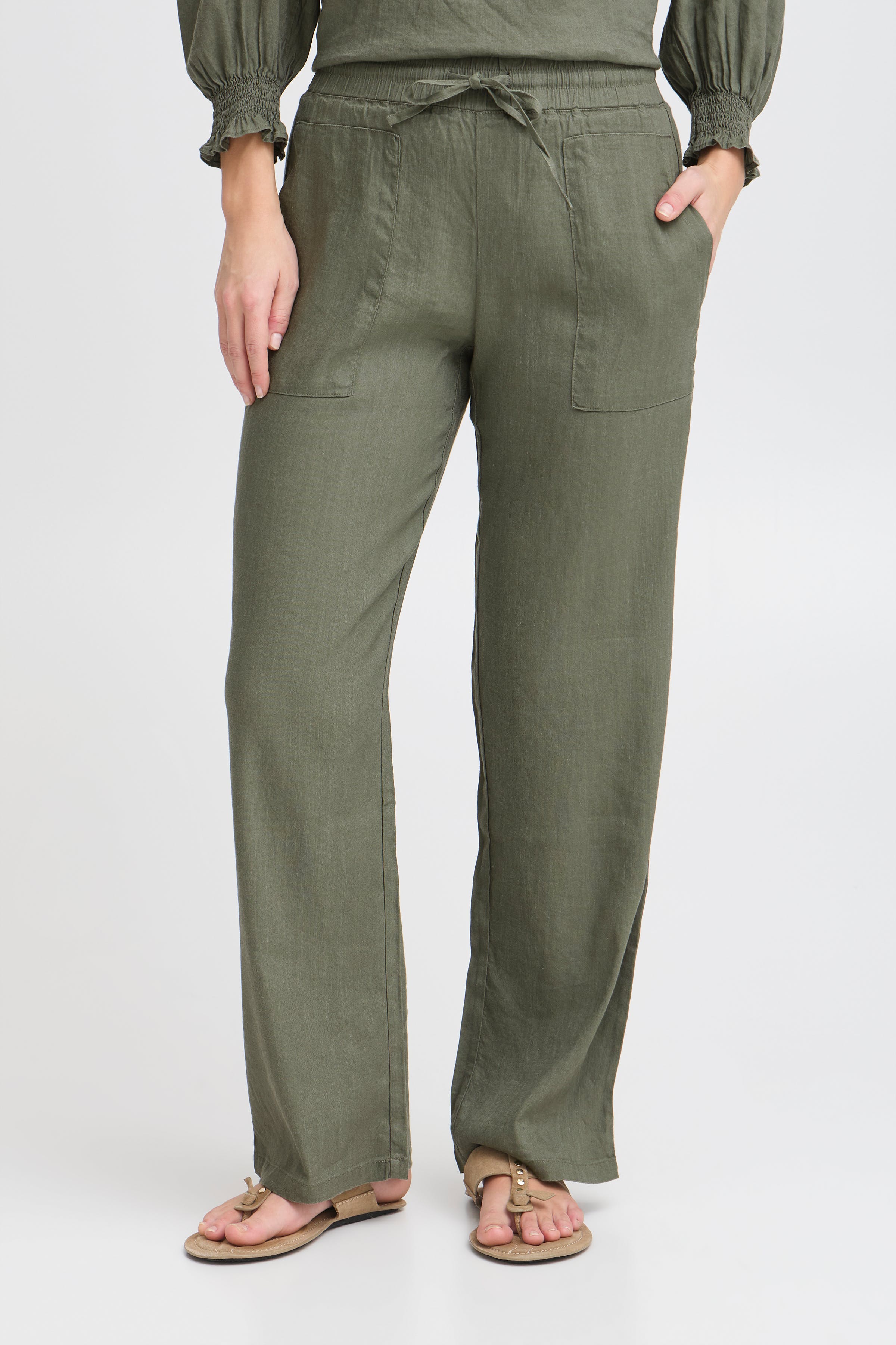 PZLUCA Full Length, Wide Leg Trousers LOOKBOOK FRONT 50208892-180312