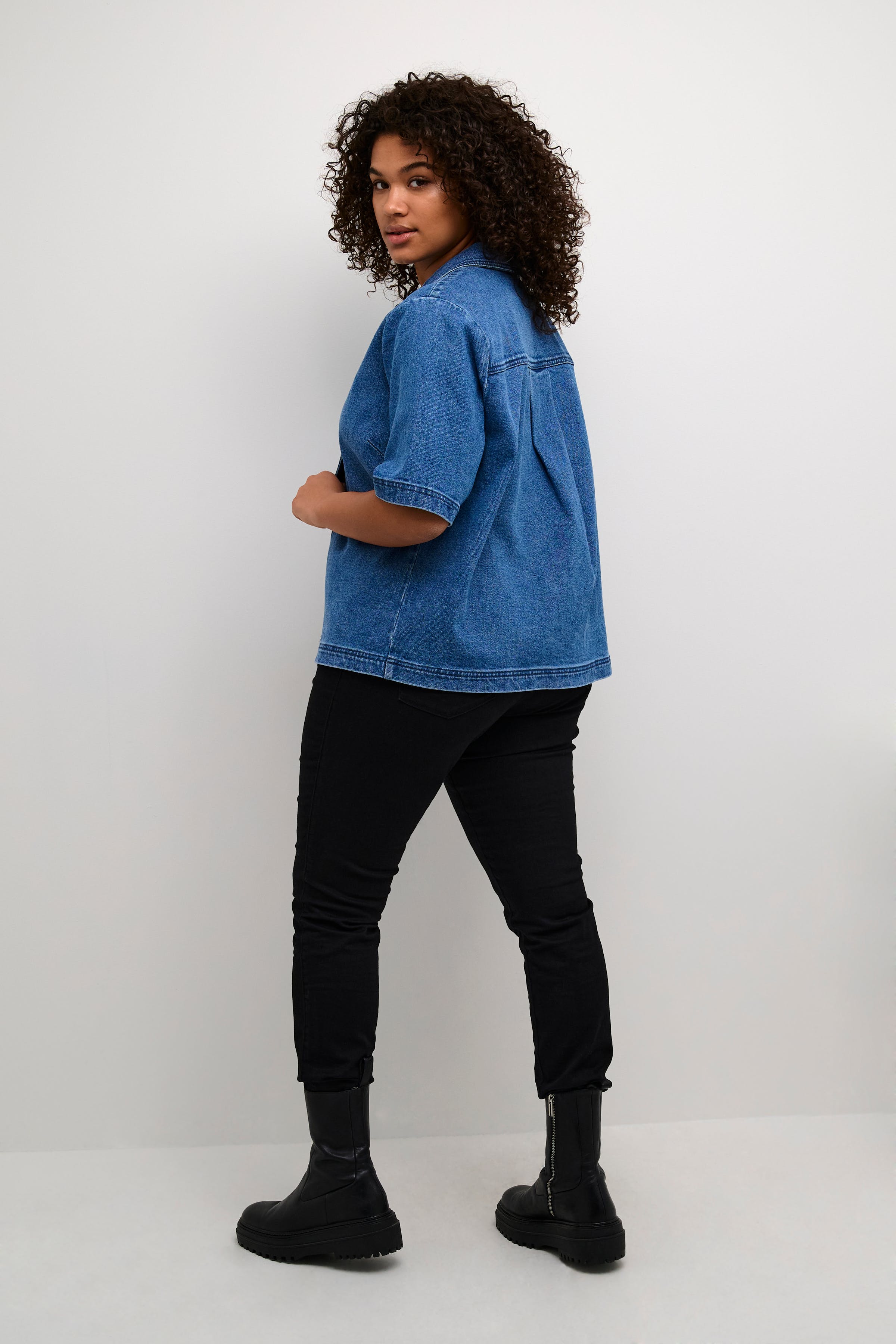 KCnicole Denim Overhemd LOOKBOOK BACK 10582511-103168