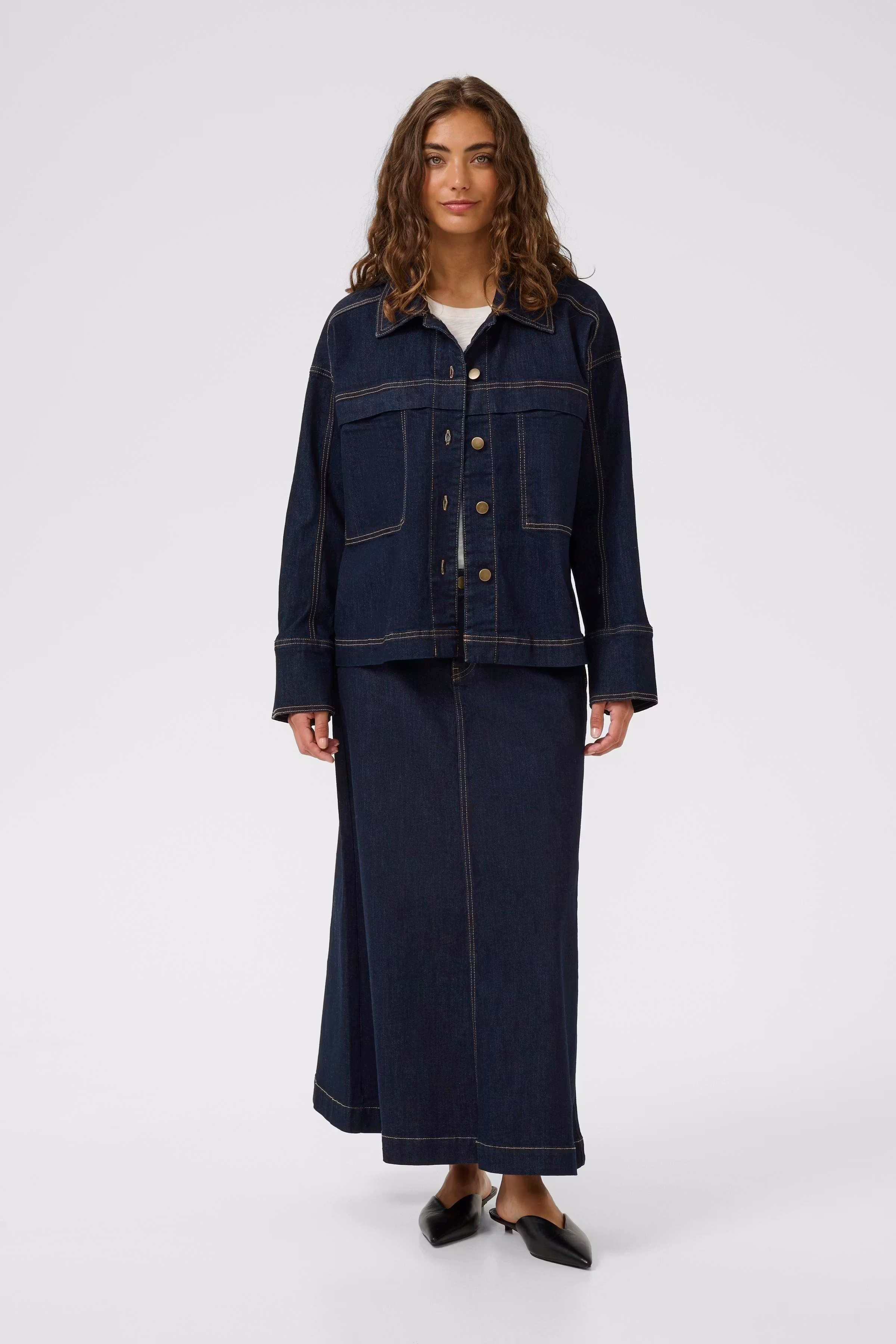 CUmoya Denimjakke LOOKBOOK FRONT 50112627-500119