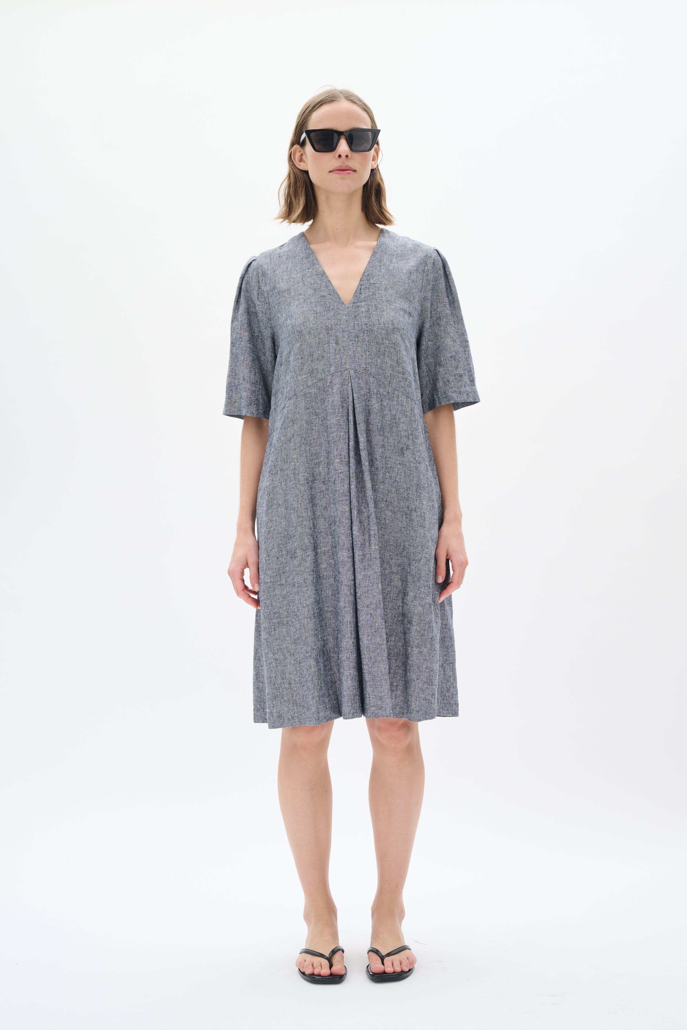RimoneIW Linen Dress LOOKBOOK FRONT 30110365-302004