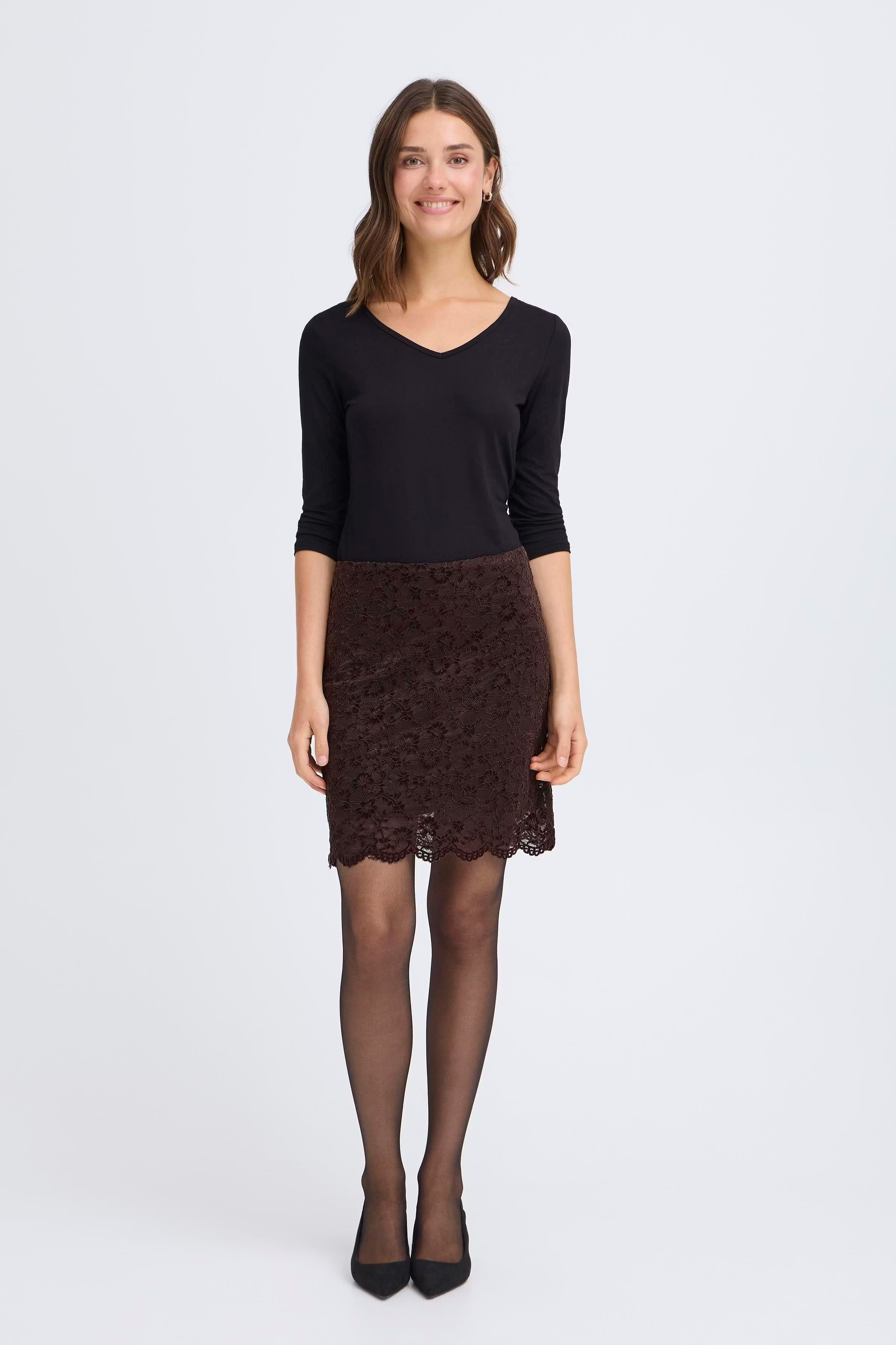 FRVELORA Skjørt LOOKBOOK FRONT 20617350-191109