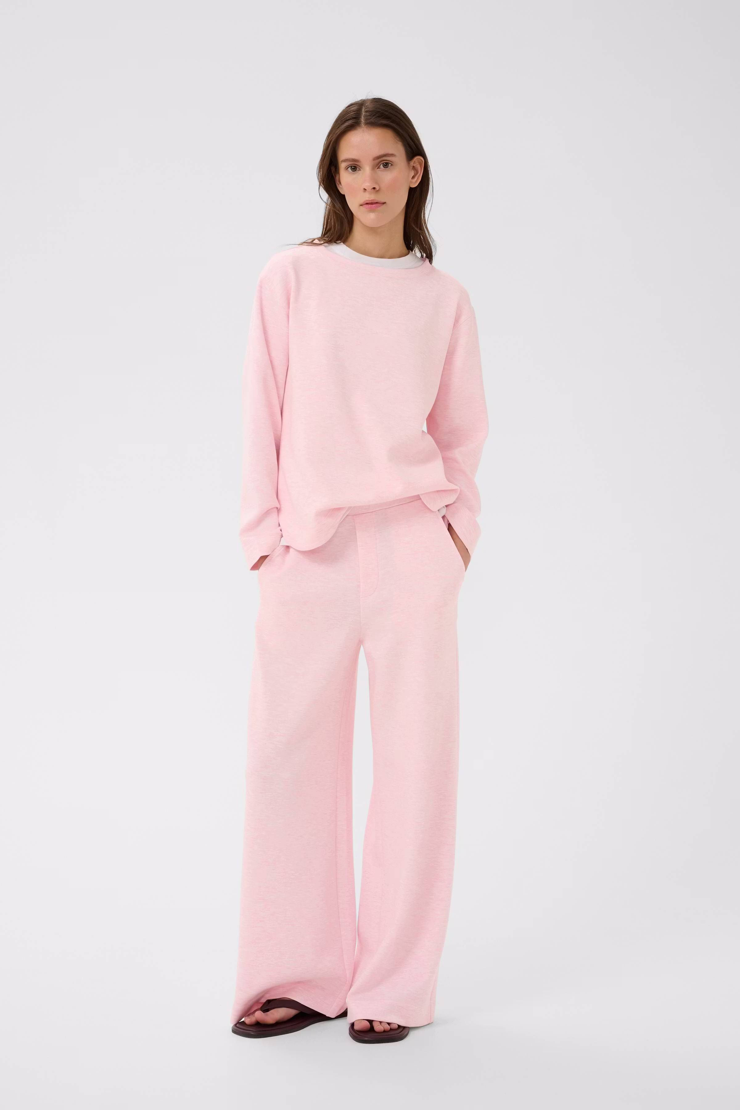 GincetteIW Melange Trousers LOOKBOOK FRONT 30110741-1419111