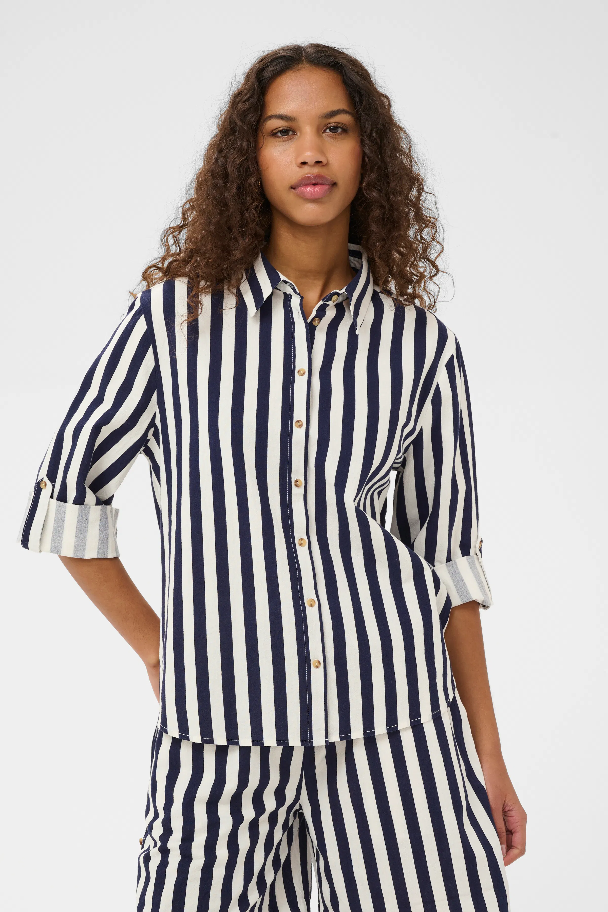 KeelySZ Shirt in pink blue ice stripe colour