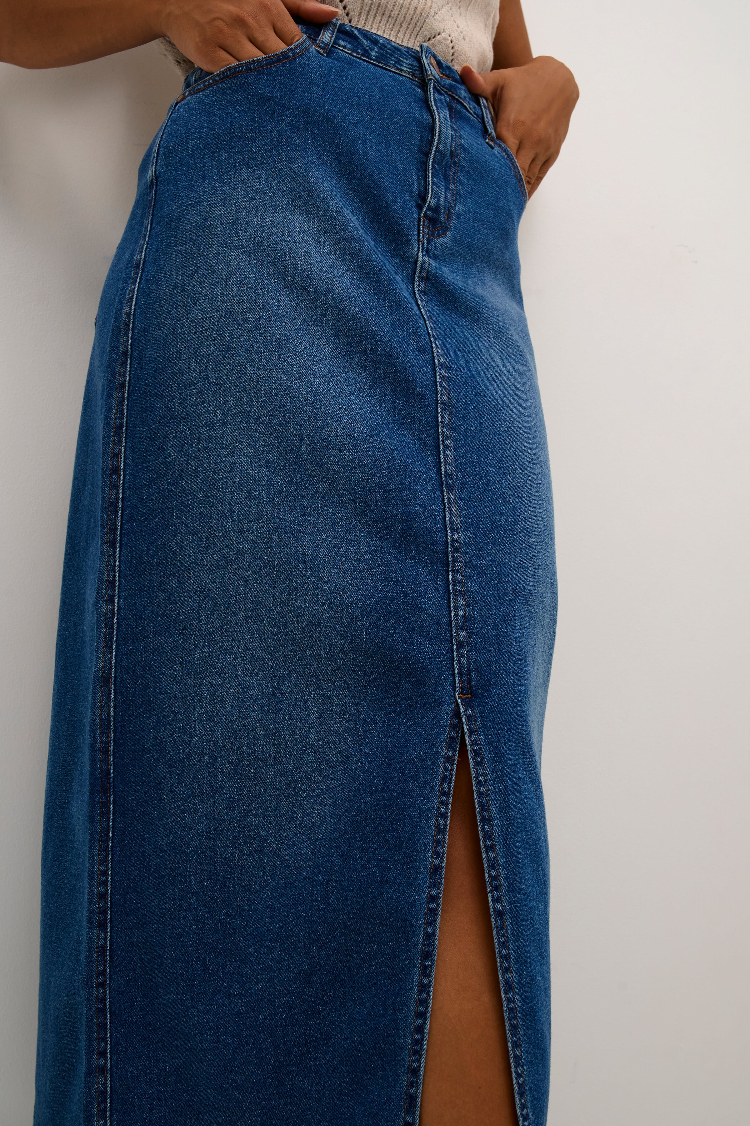 CREbba Denim kjol LOOKBOOK DETAIL 10612261-105701