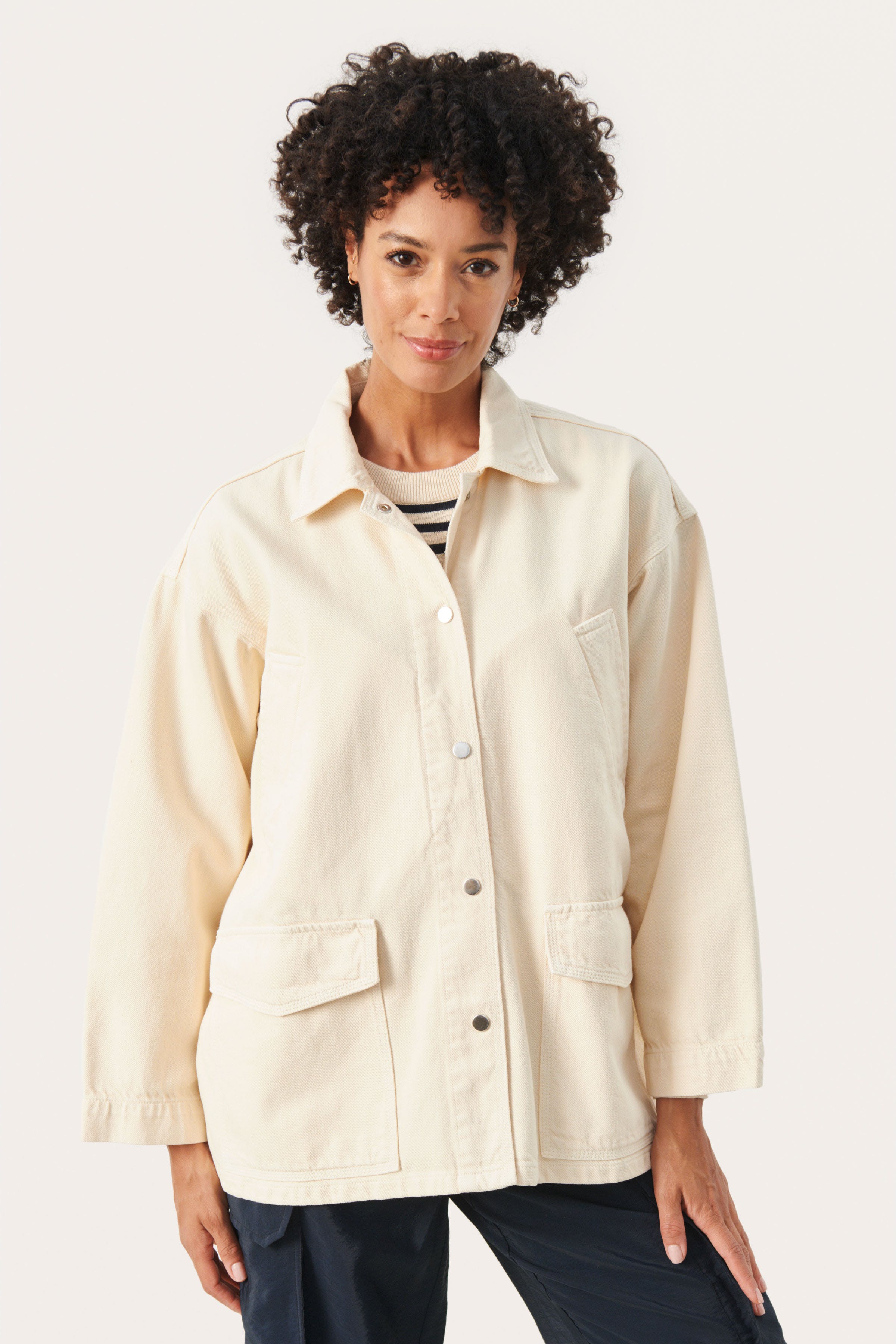 ElmiraPW Oversize denimjakke LOOKBOOK BACK 30308245-120304