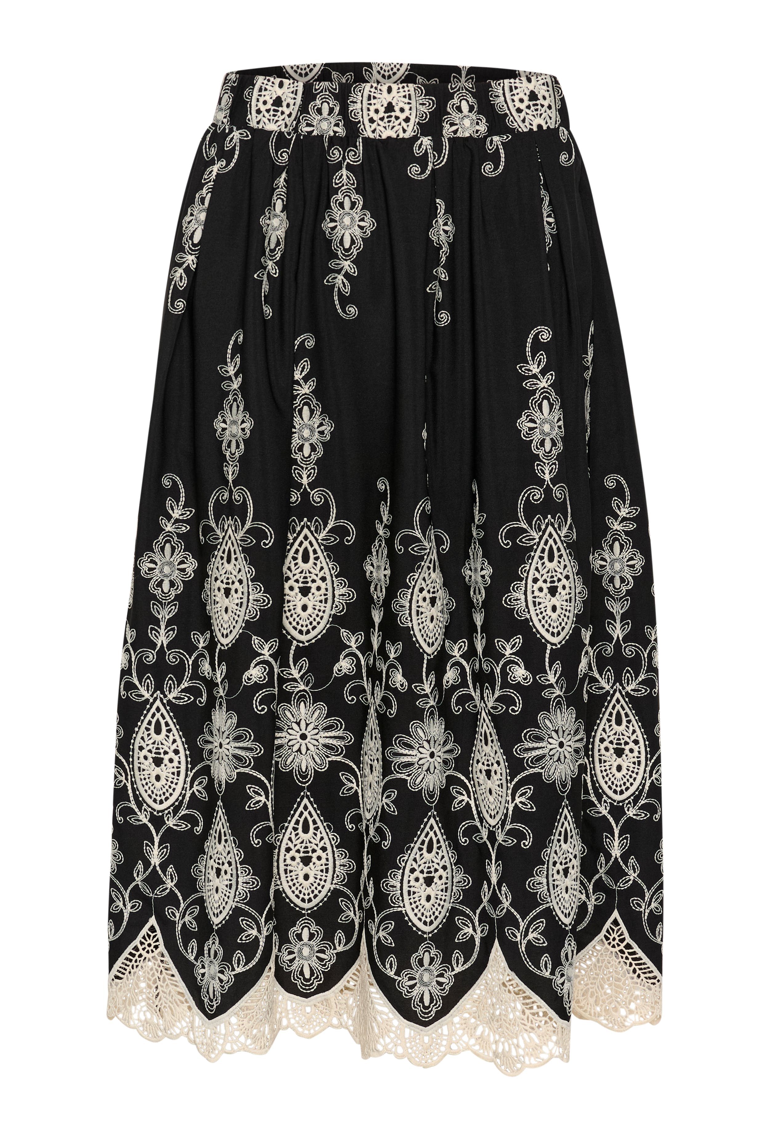 CUcreate Skjørt med broderi PACK FRONT 50111034-500012