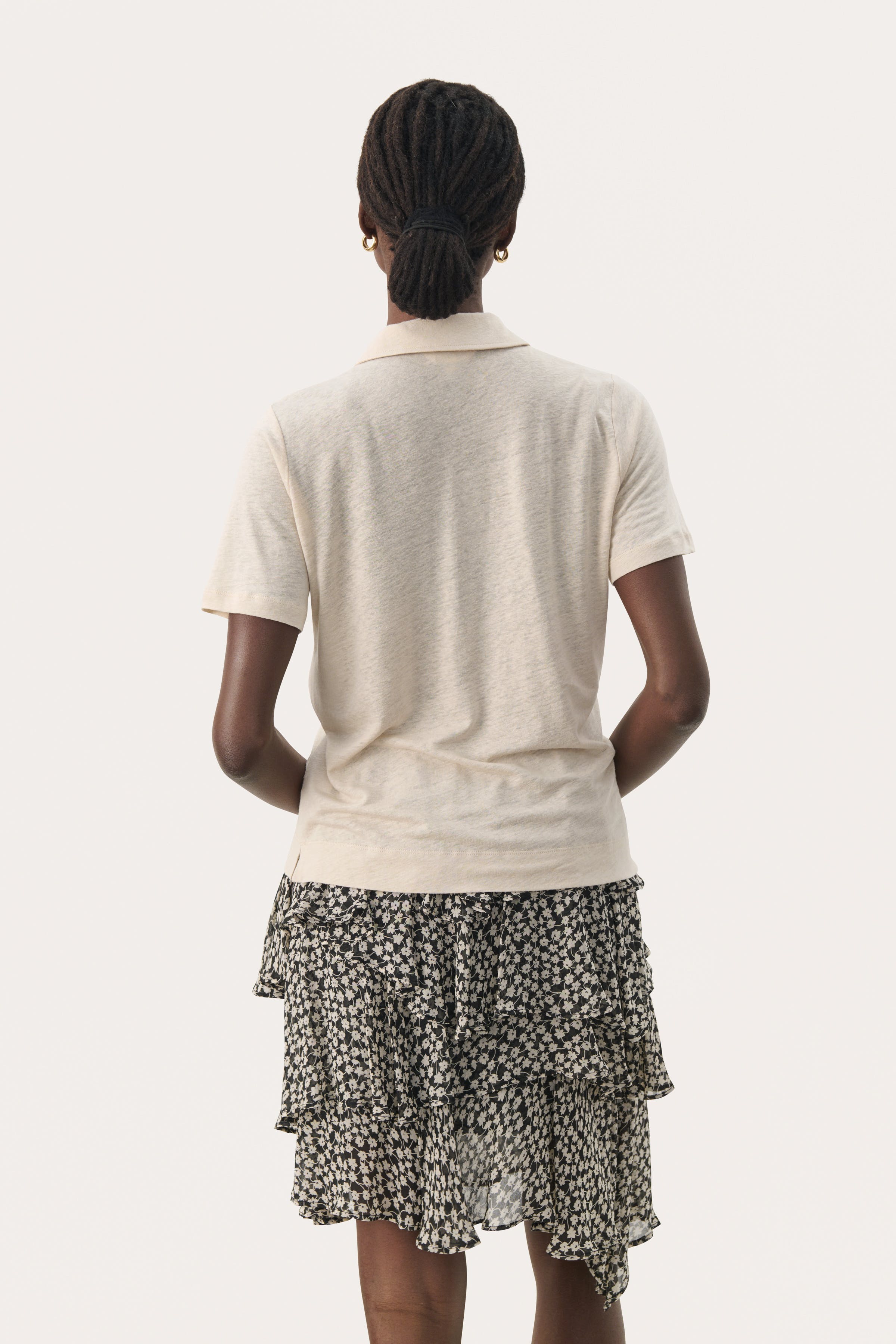 NabaPW linen blend T-shirt LOOKBOOK BACK 30309417-130400