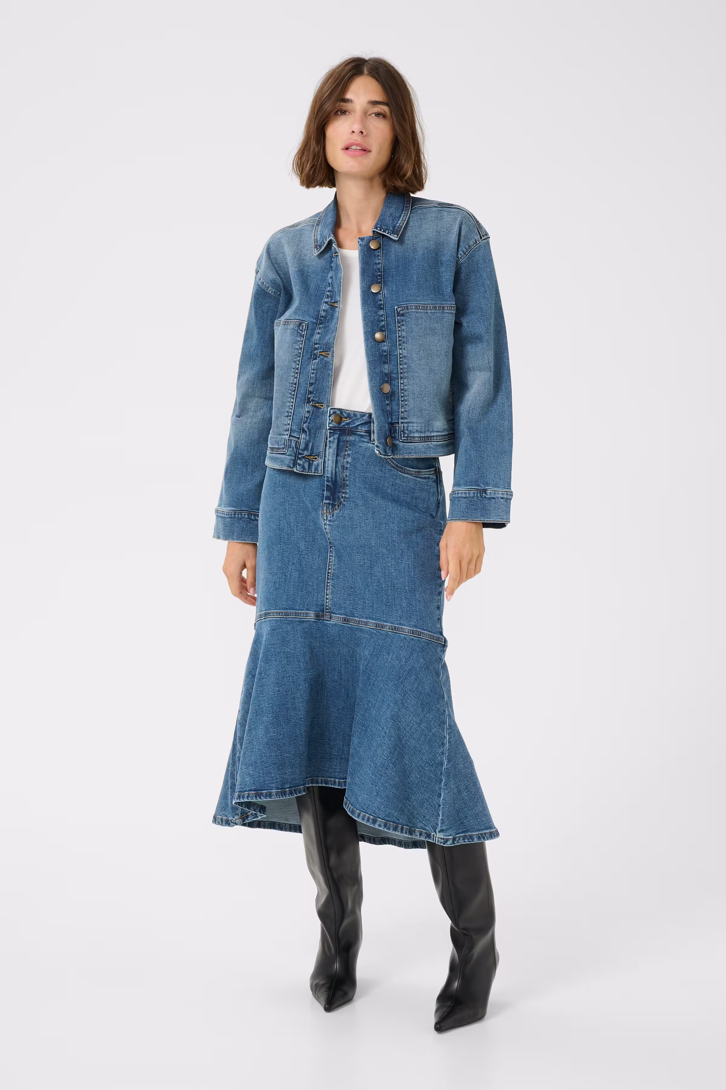 CUcyrine Jeansjacka LOOKBOOK FRONT 50111971-107026