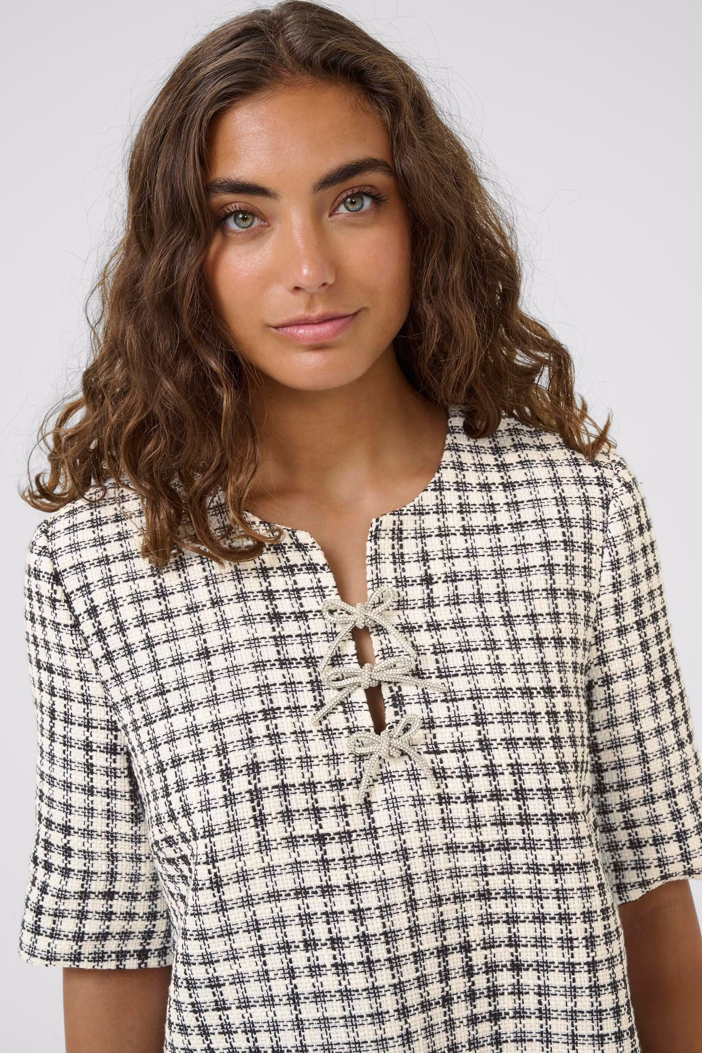 CUheaven Bouclé dress with bows LOOKBOOK DETAIL 50112515-108698