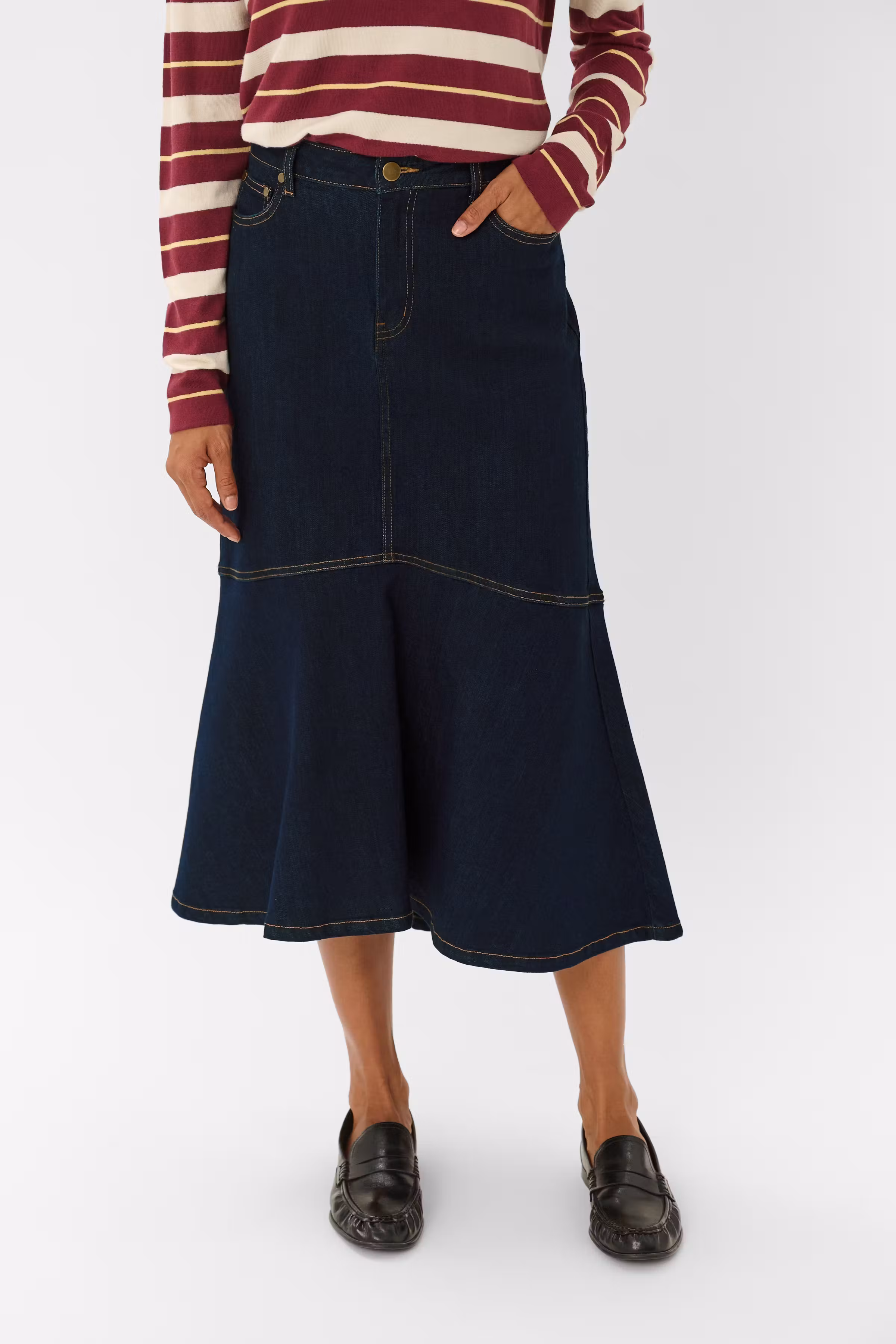 CUhalle Denimkjol LOOKBOOK FRONT 50113543-500119
