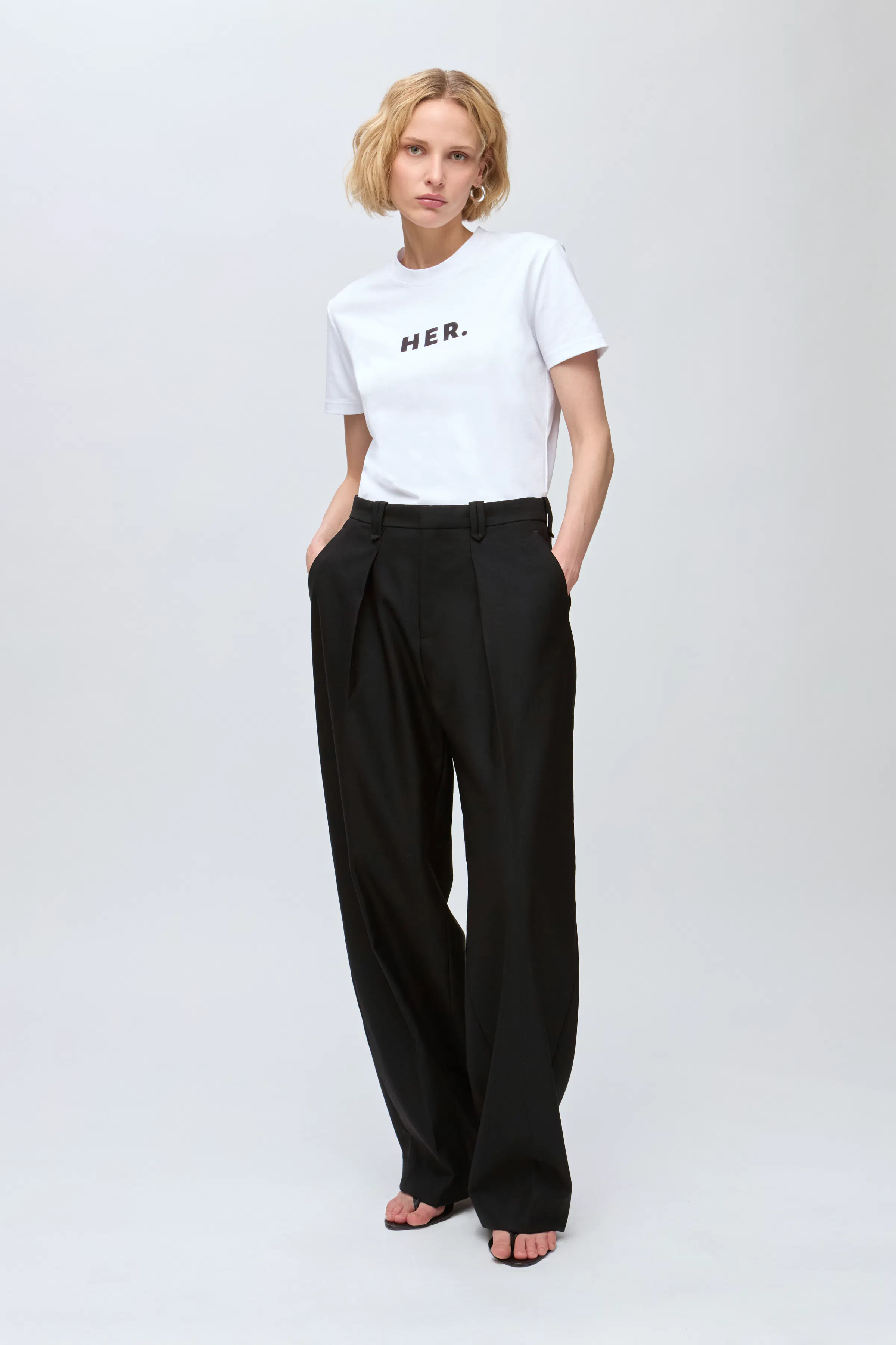 IOPinta Trousers LOOKBOOK FRONT 30600133-BK999
