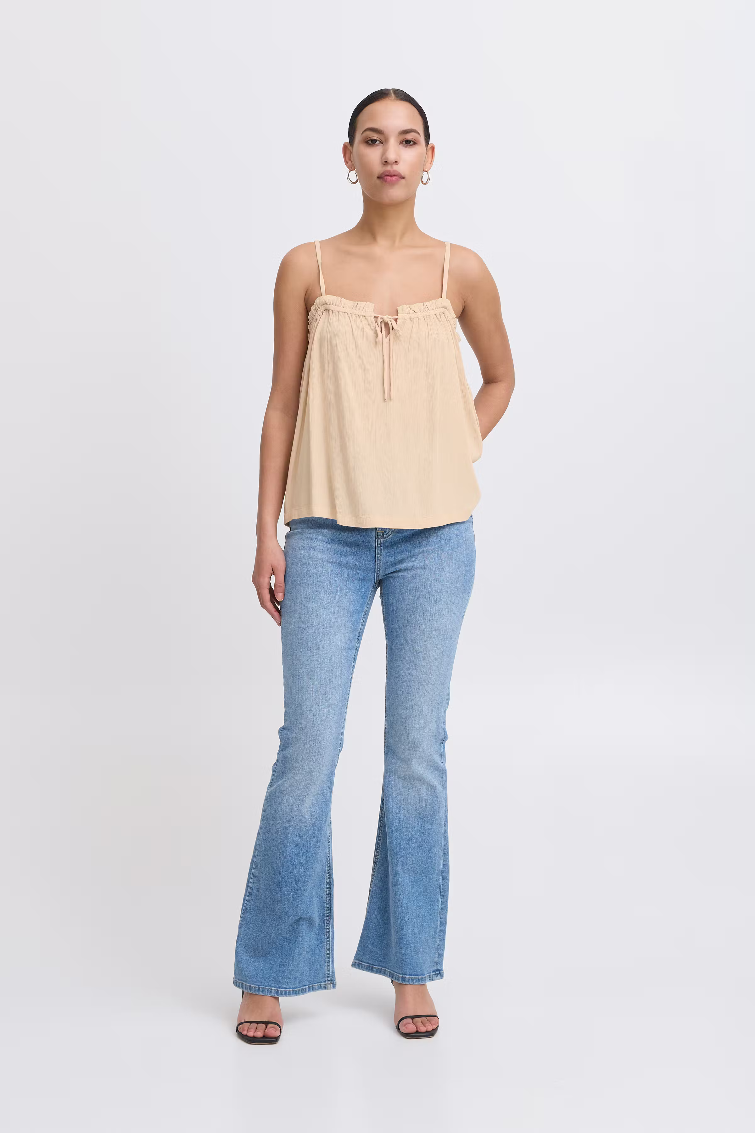 IHMARRAKECH Kurzarm-Bluse LOOKBOOK FRONT 20122945-151306