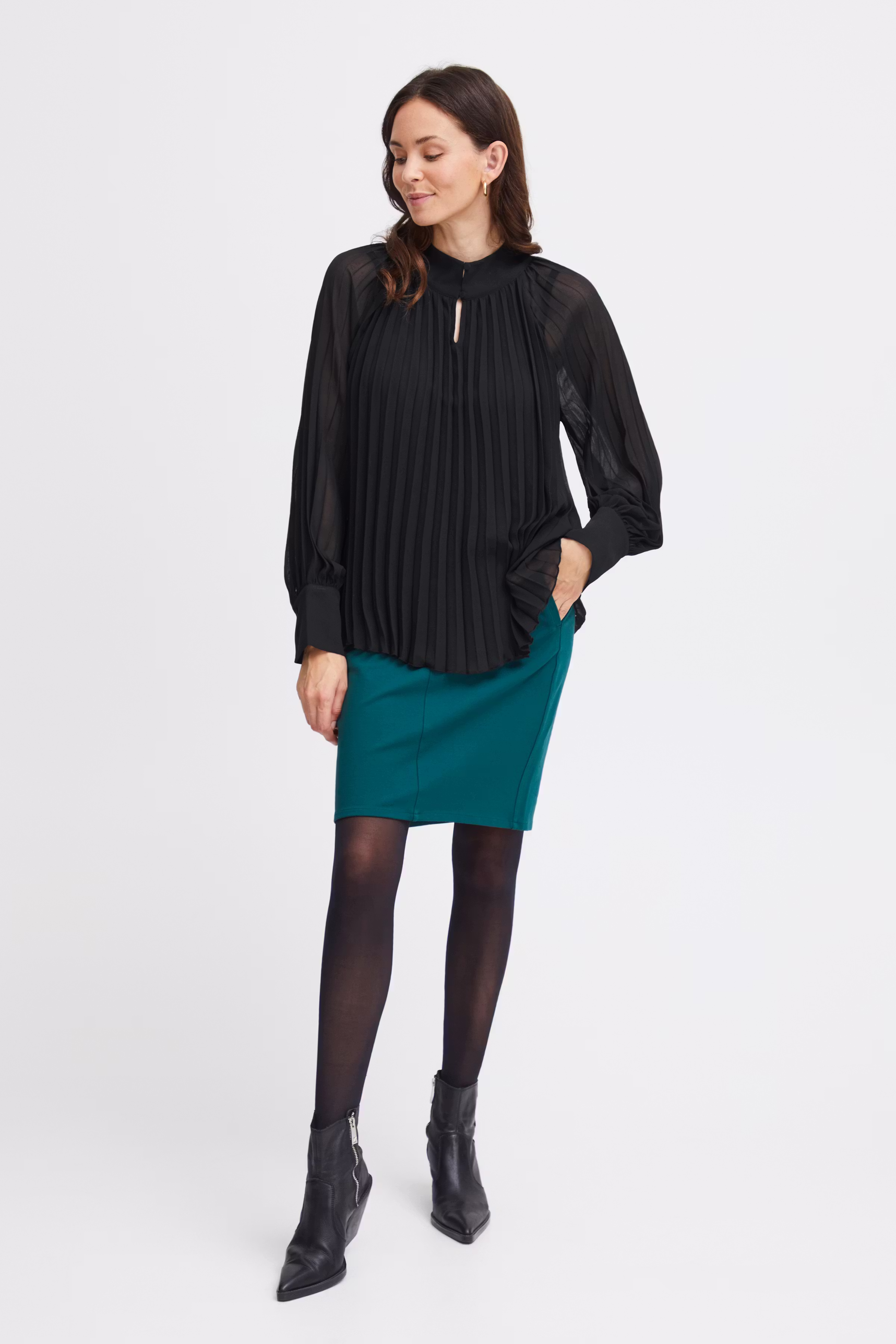 FRPLEATS Bluse LOOKBOOK FRONT 20612987-200113