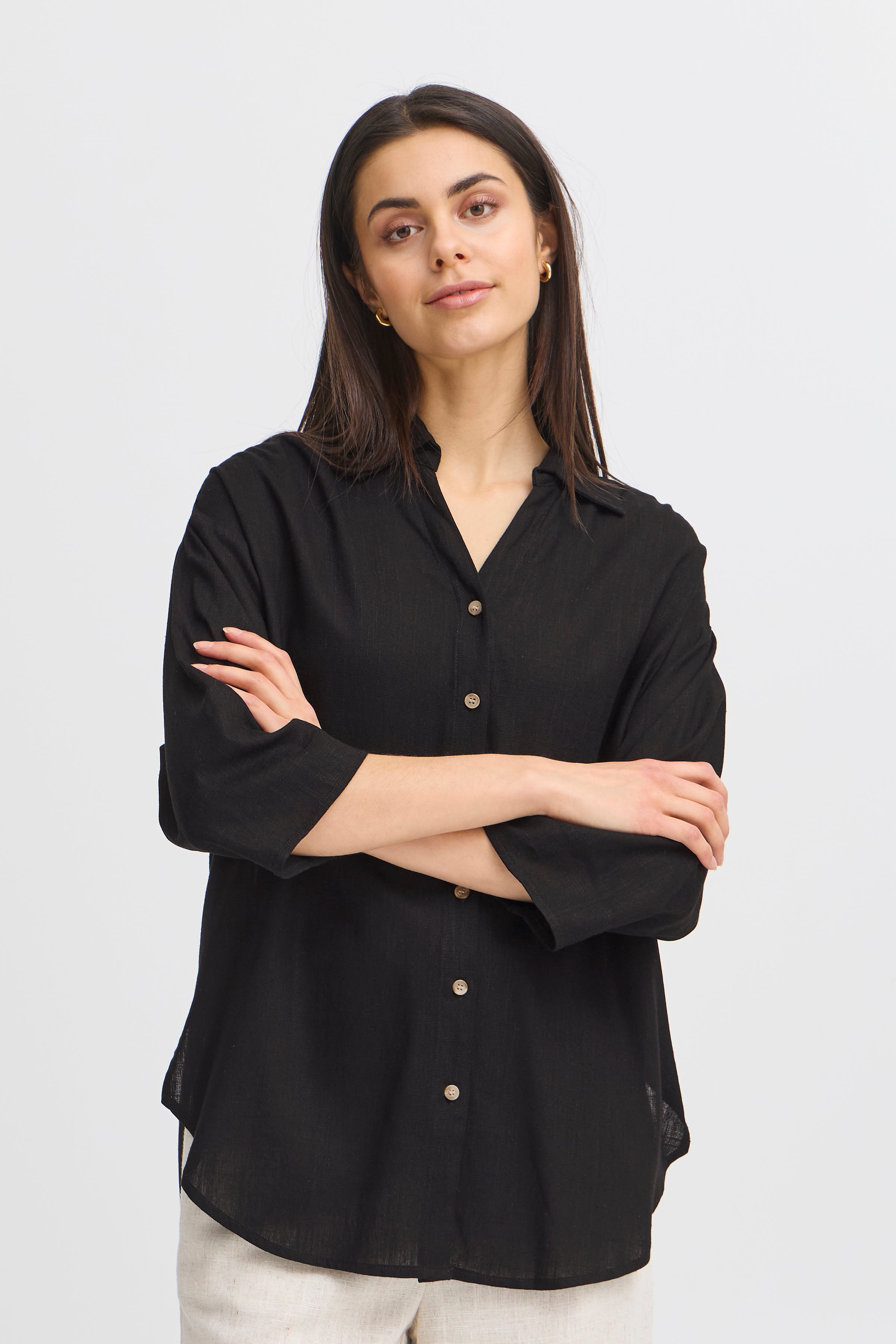 FRJUNA Skjorte LOOKBOOK FRONT 20616093-200113