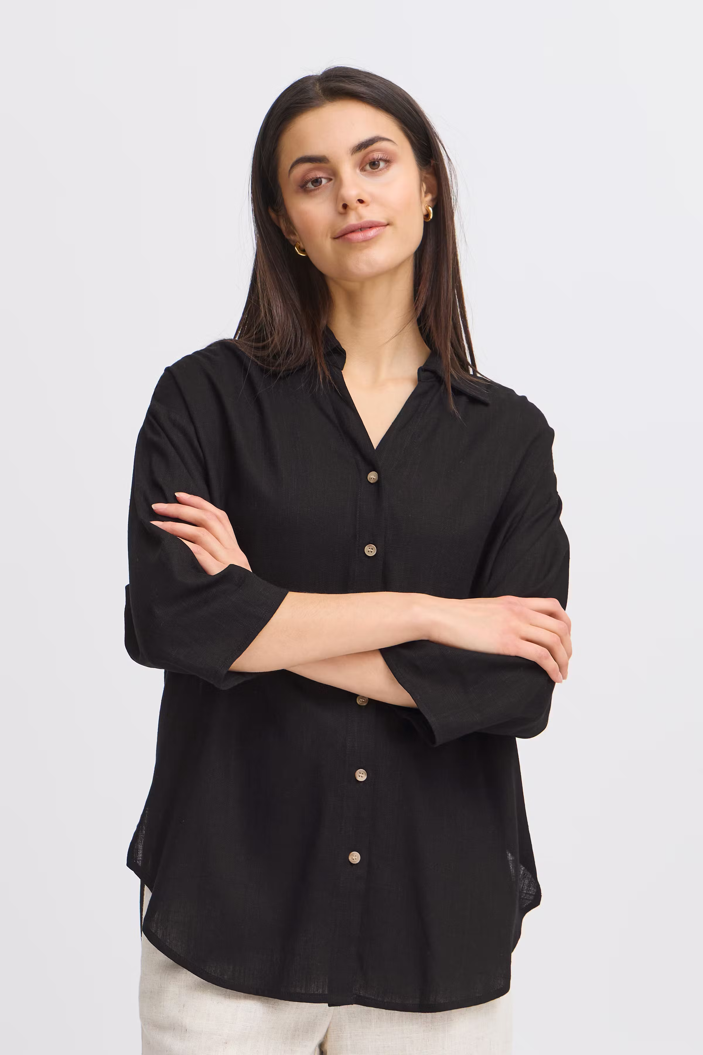 FRJUNA Skjorte LOOKBOOK FRONT 20616093-200113