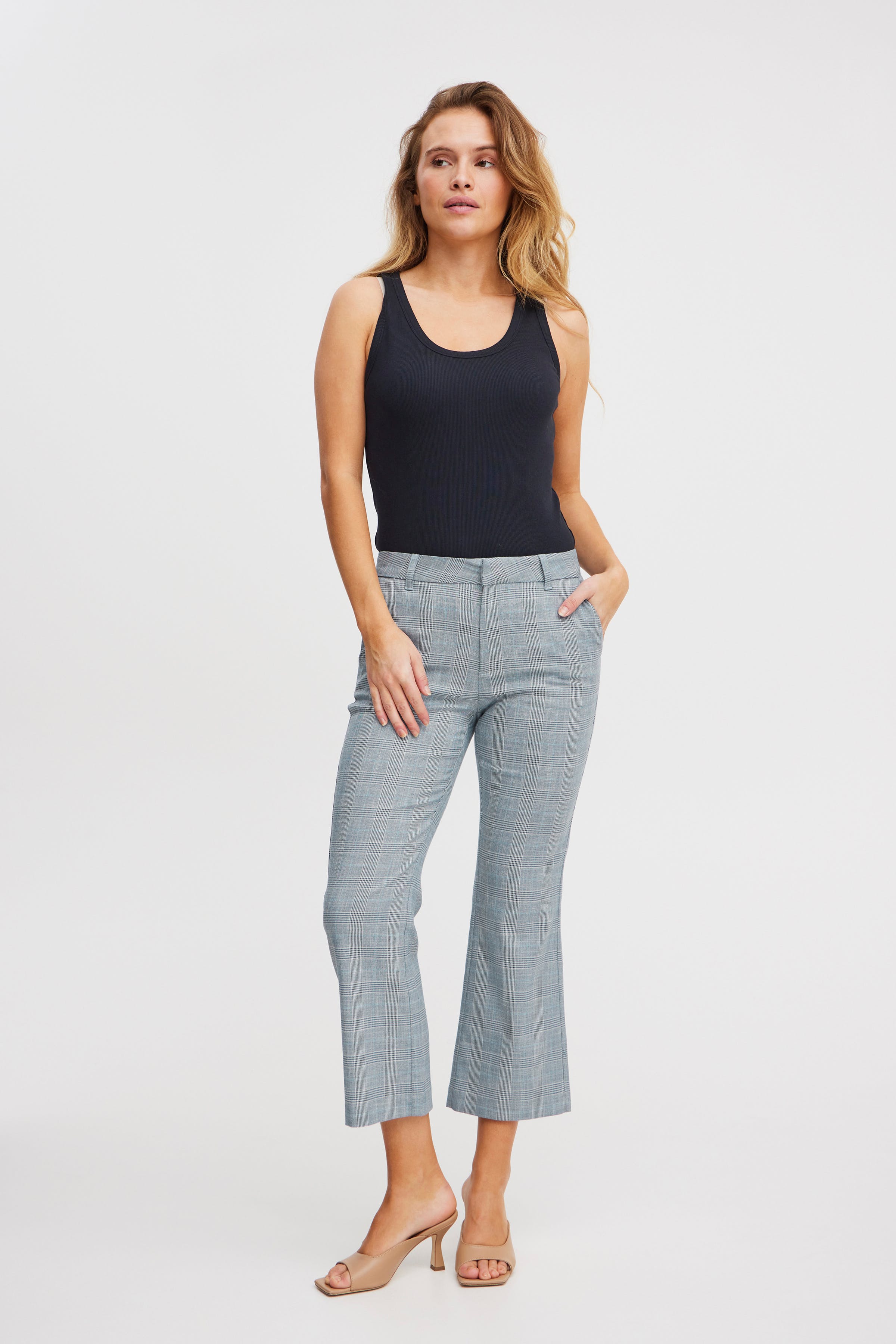 PZBINDY High Waist Flared Leg Hose LOOKBOOK FRONT 50207970-202981