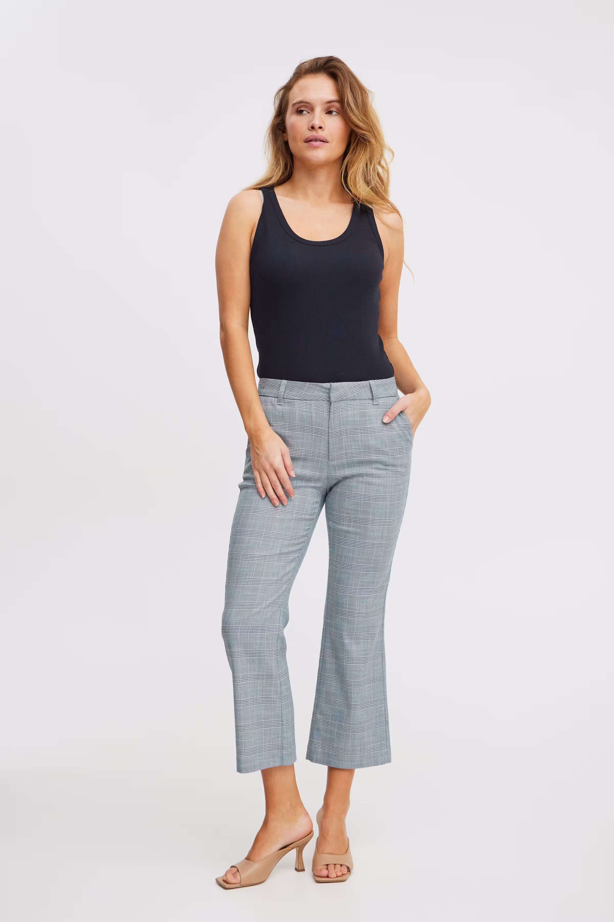 PZBINDY High Waist Flared Leg Broek LOOKBOOK FRONT 50207970-202981