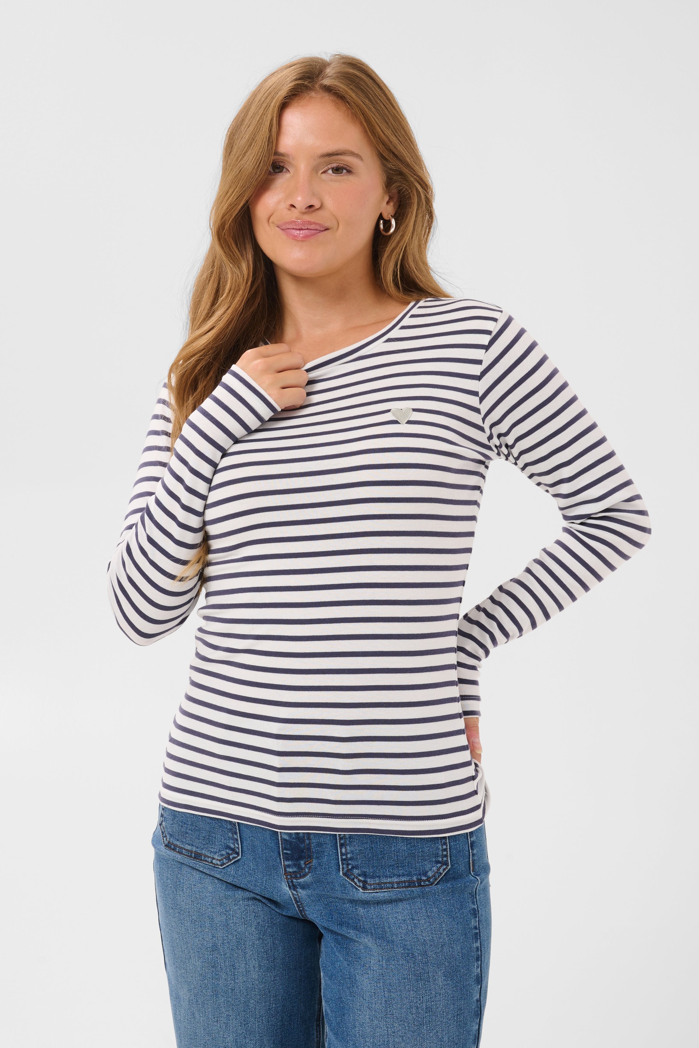 KALiddy Stripet T-shirt LOOKBOOK FRONT 10502821-1000641