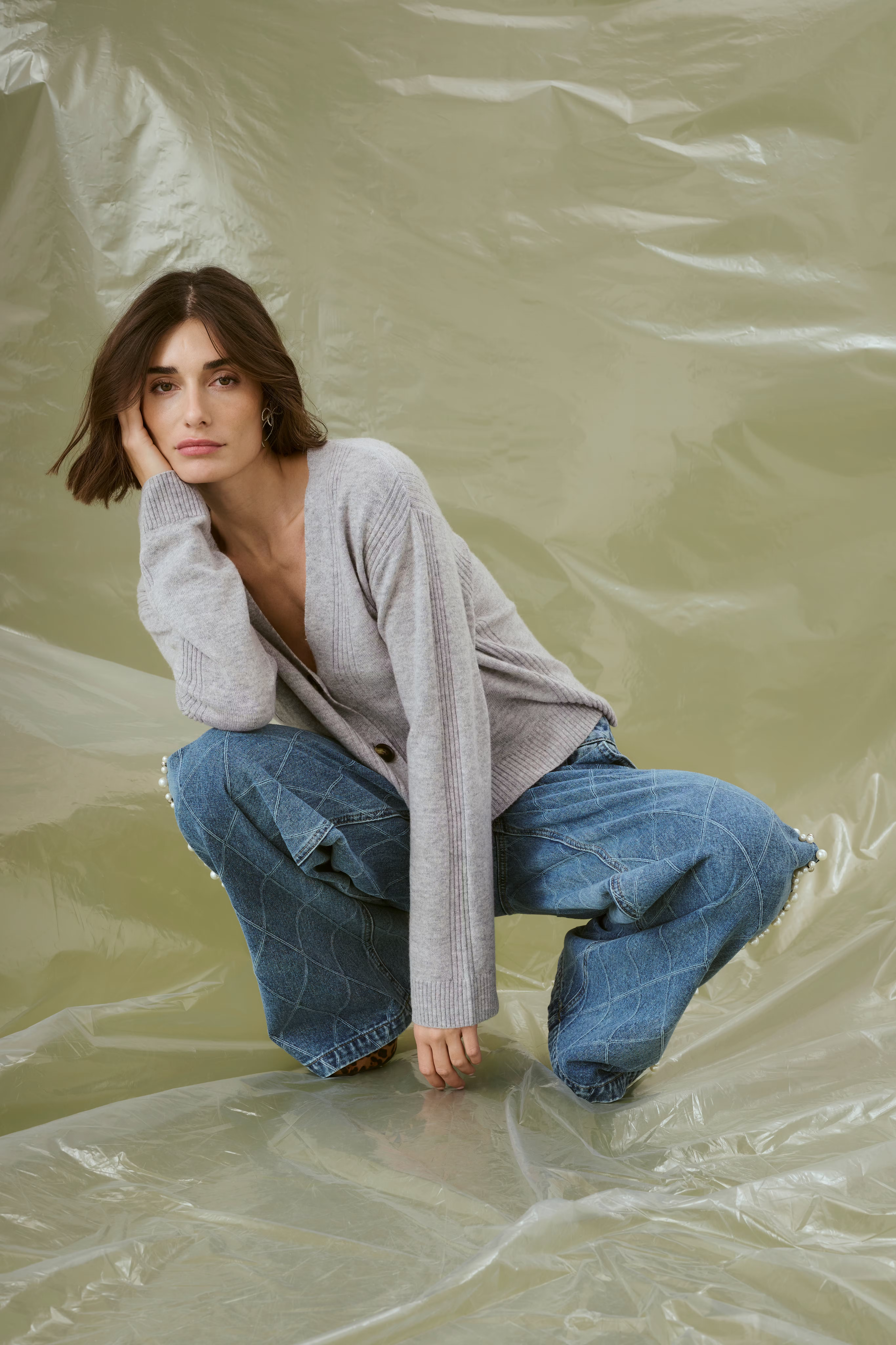 CUalys Jeans met parels LOCATION NONE 50112280-500027