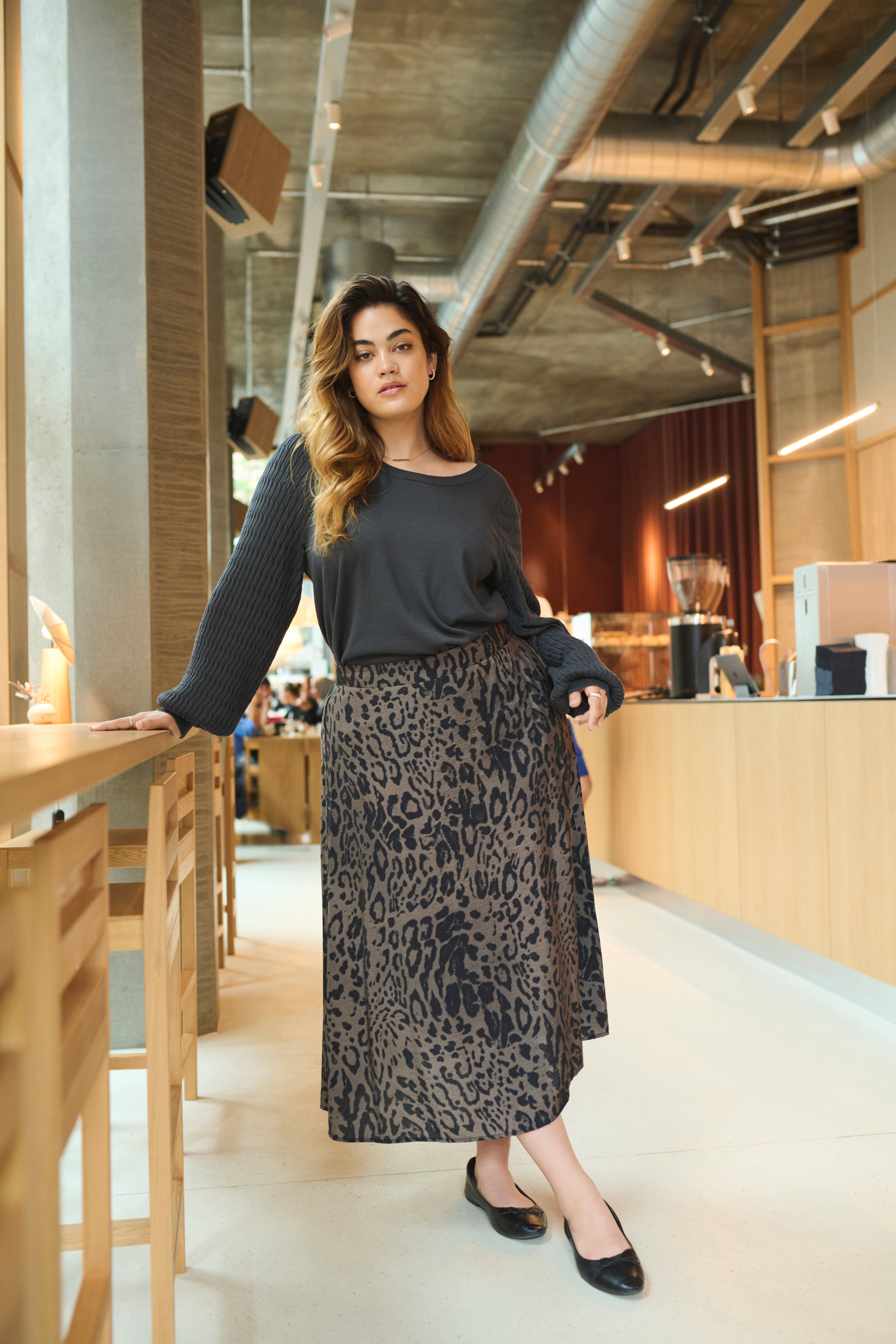 KCjola Leopard Skirt LOCATION NONE 10582538-106279