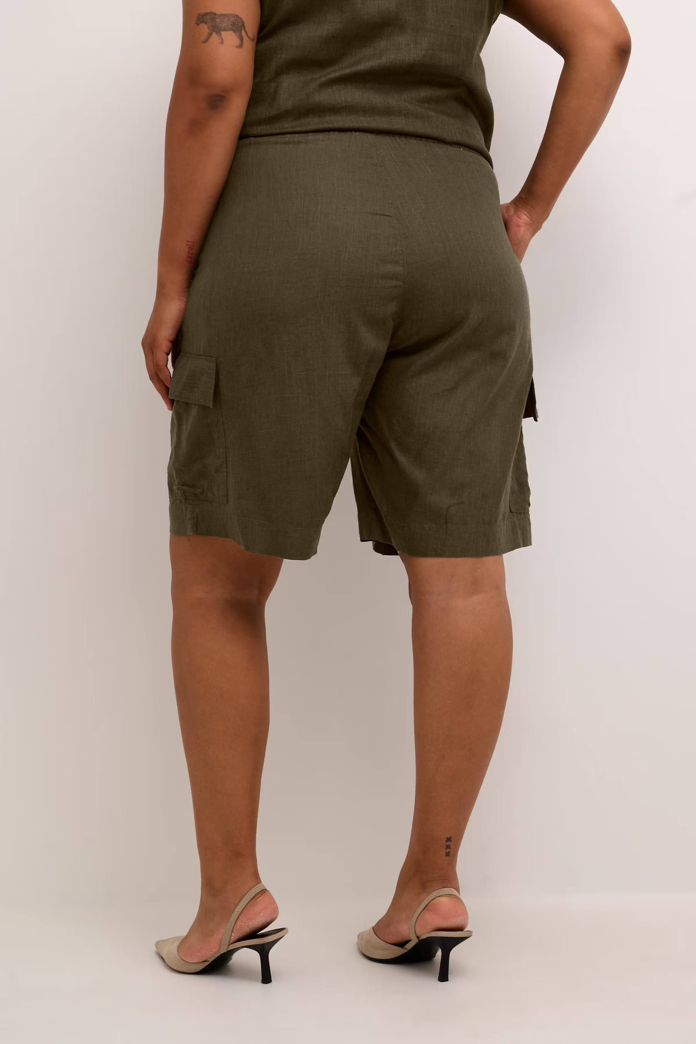 KCmille Linnen Shorts LOOKBOOK BACK 10582217-190414