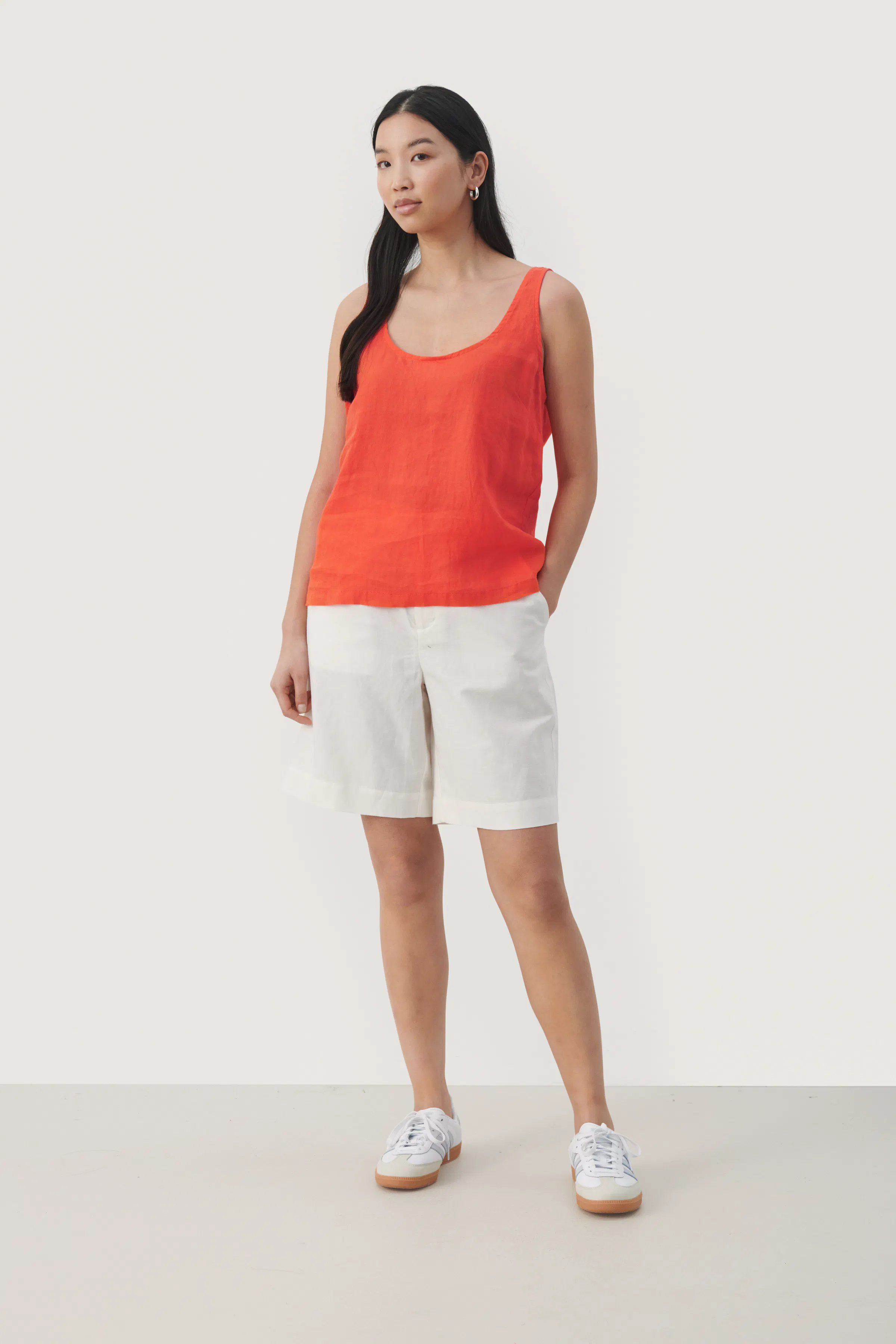 GenelliePW Hørbluse LOOKBOOK FRONT 30308600-171562