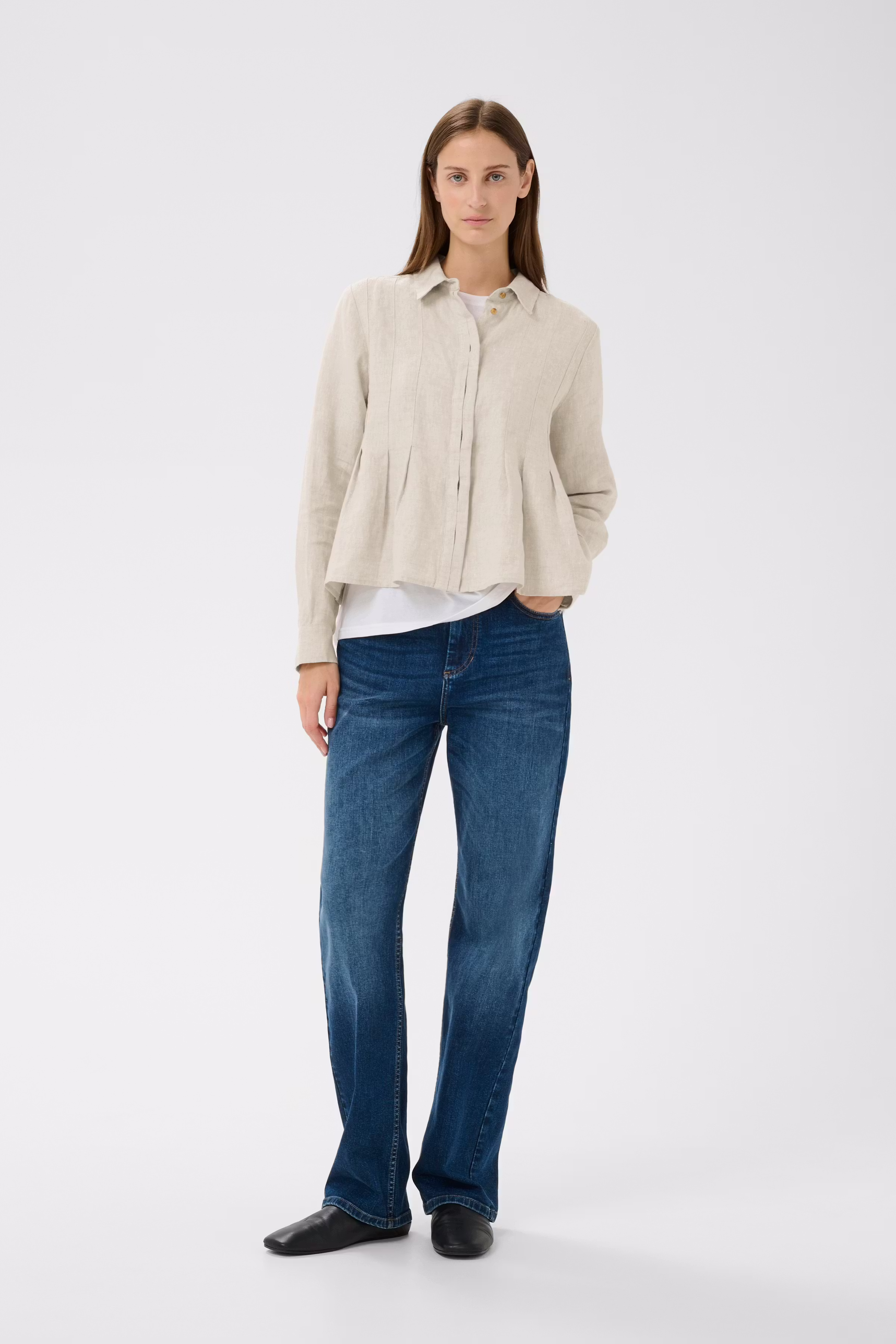 DILANAIW PLEATED Shirt LOOKBOOK FRONT 30112330-1108091