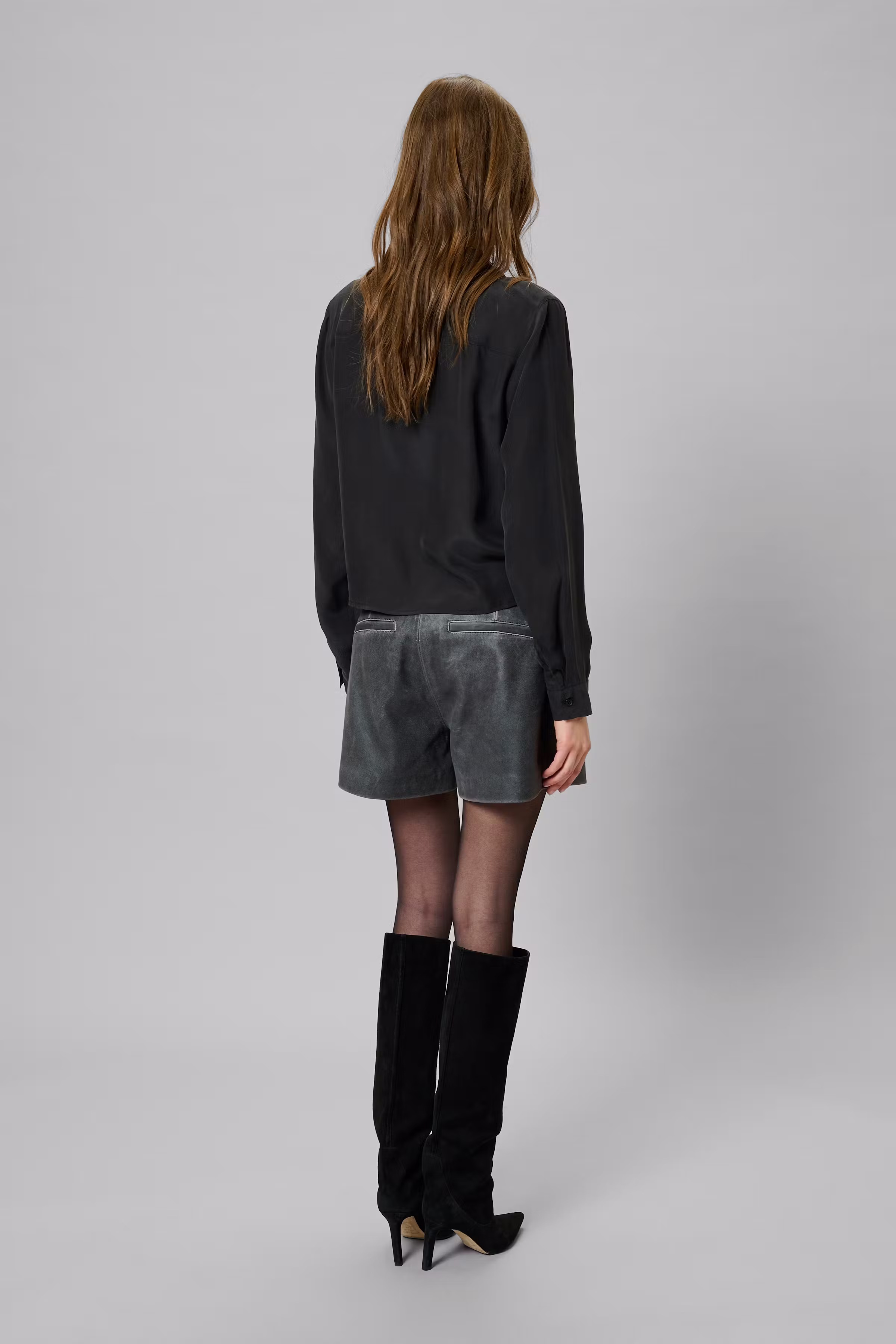 MWSilk Overhemd in pure zijde LOOKBOOK BACK 10705353-100031