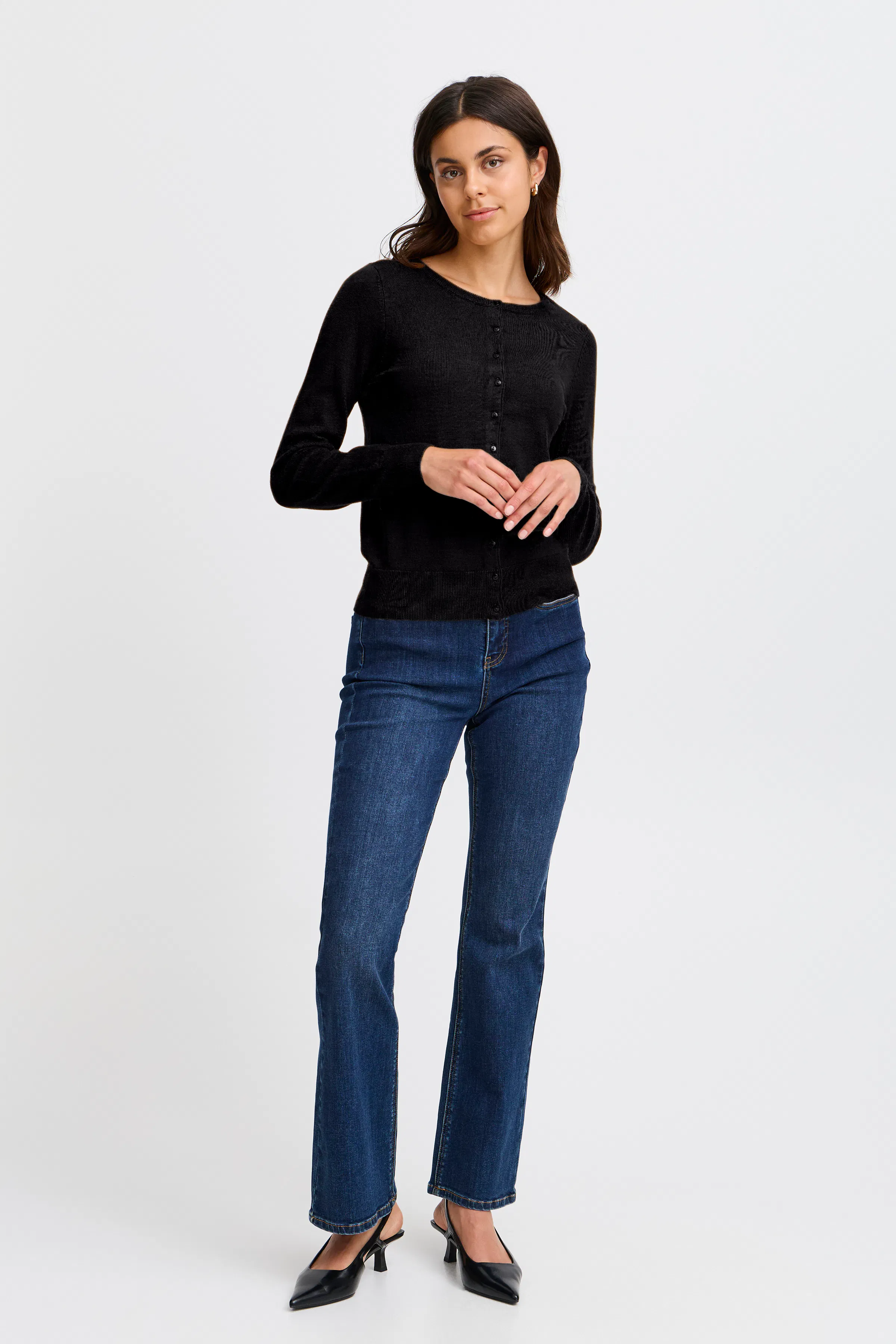 Strikket cardigan LOOKBOOK FRONT 20604187-60096