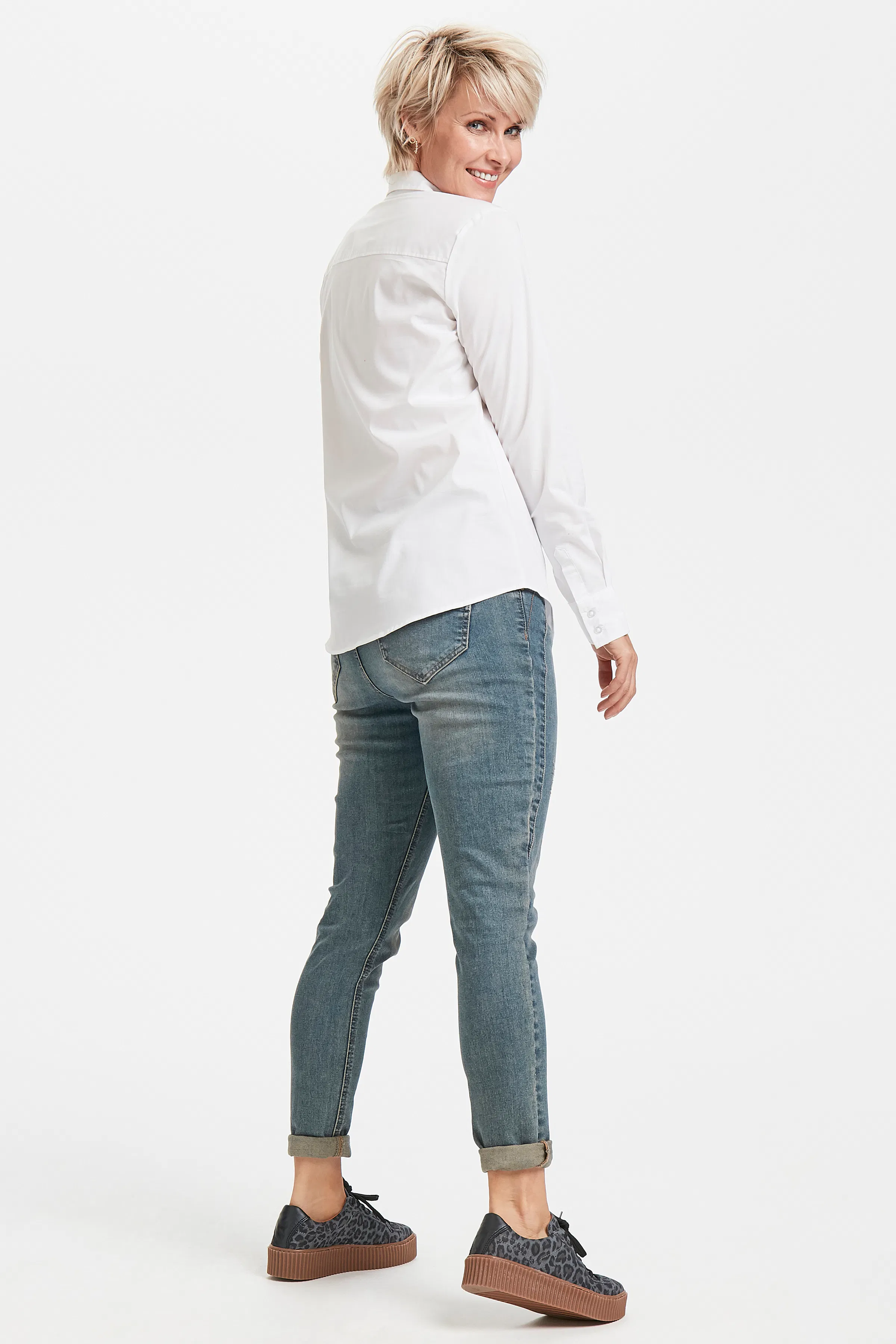 Langermet skjorte LOOKBOOK BACK 20600181-60002