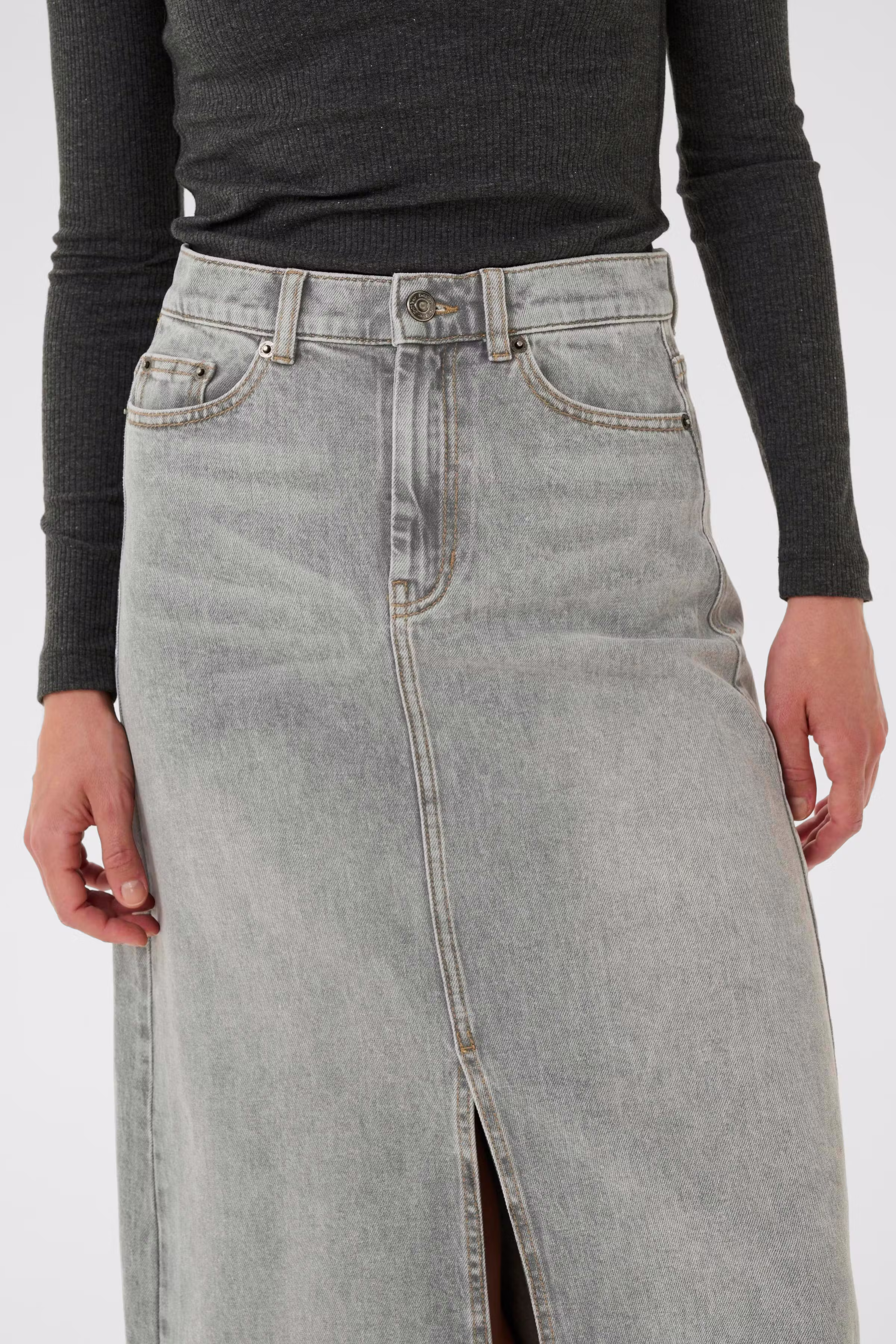 NanasIW Denim Kjol LOOKBOOK DETAIL 30111078-304093