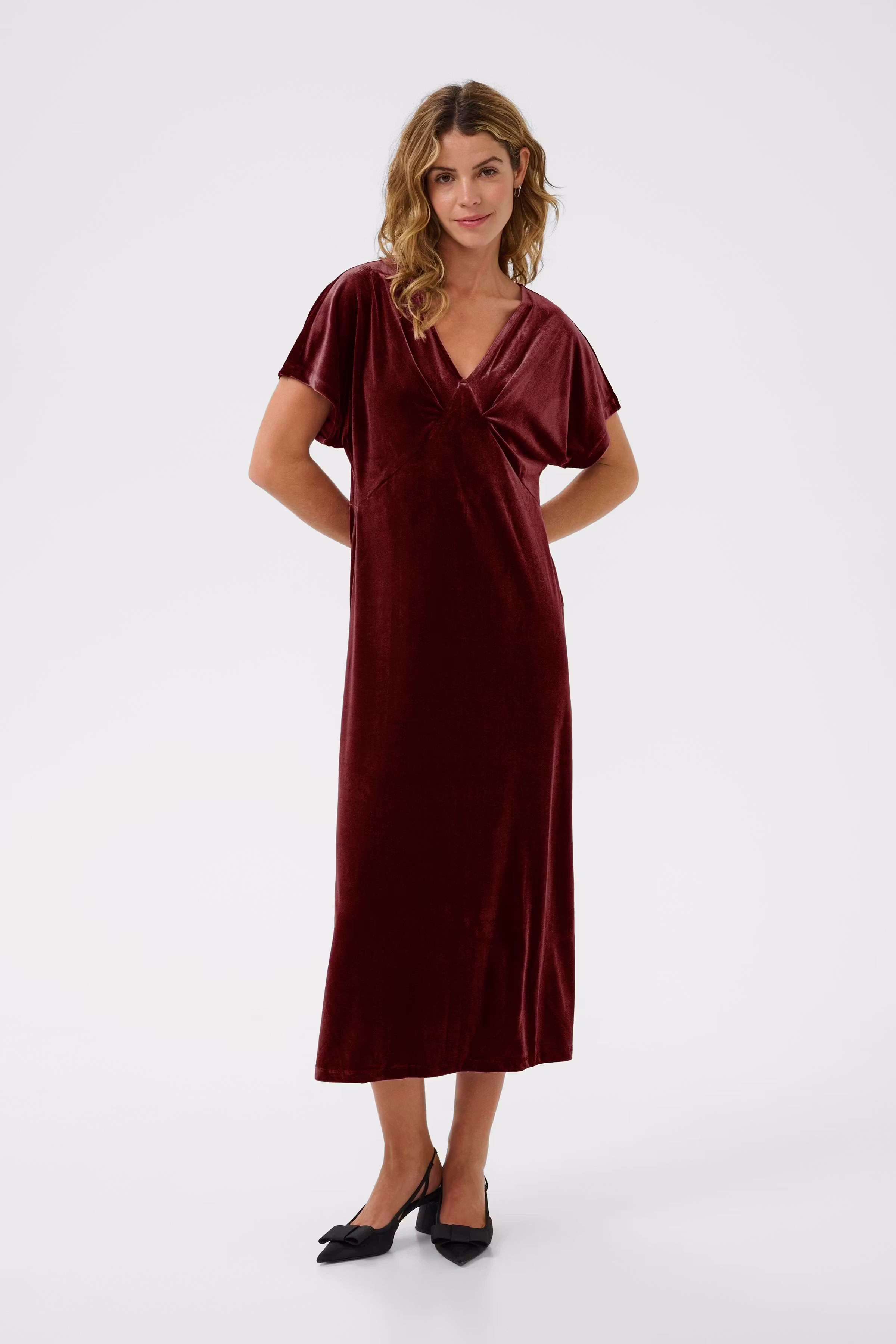 CRFrosty Velur Kjole LOOKBOOK FRONT 10614446-191522