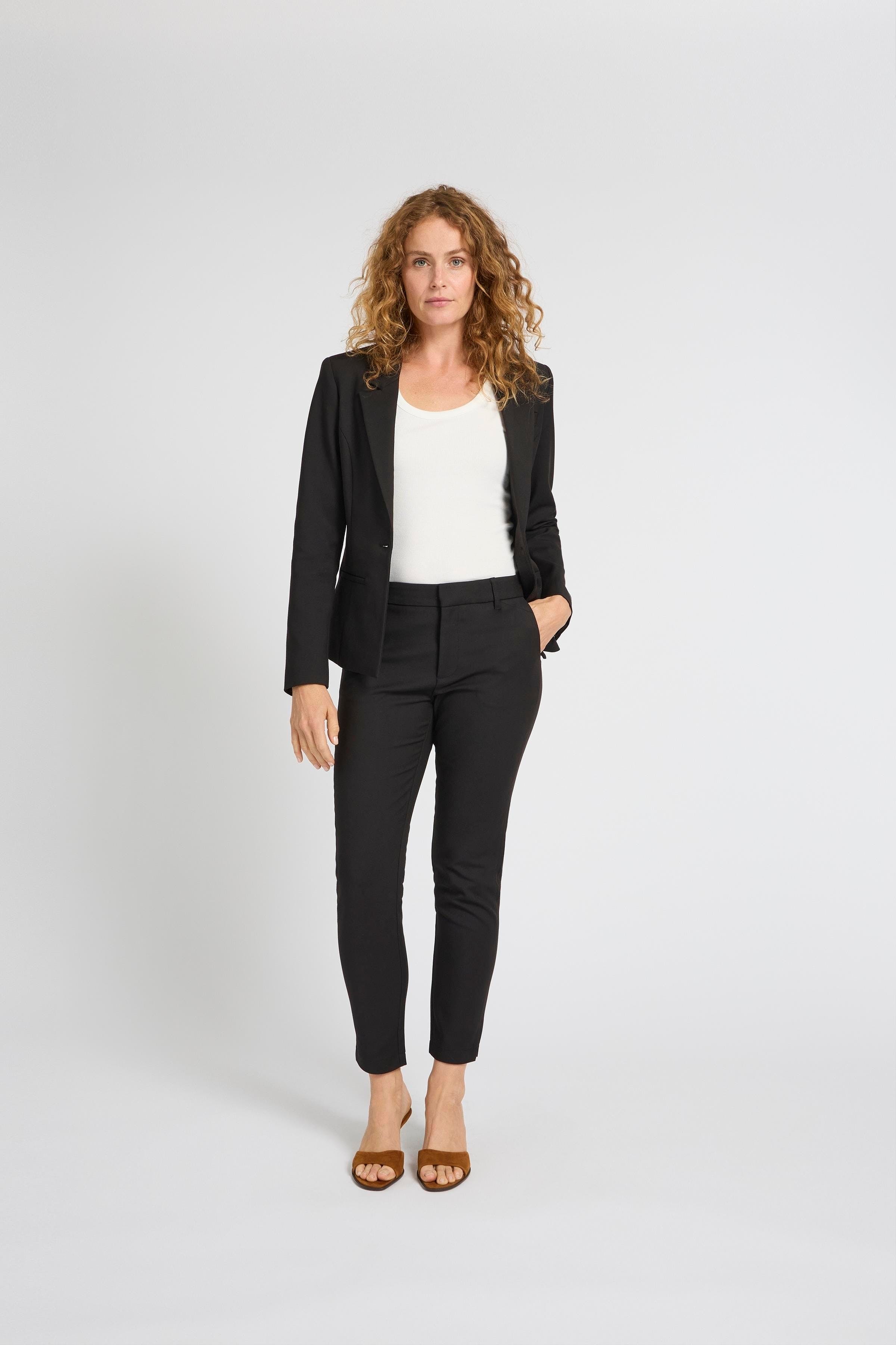 PZBINDY High Waist, Ankle Skinny Leg Bukser LOCATION NONE 50210331-193911