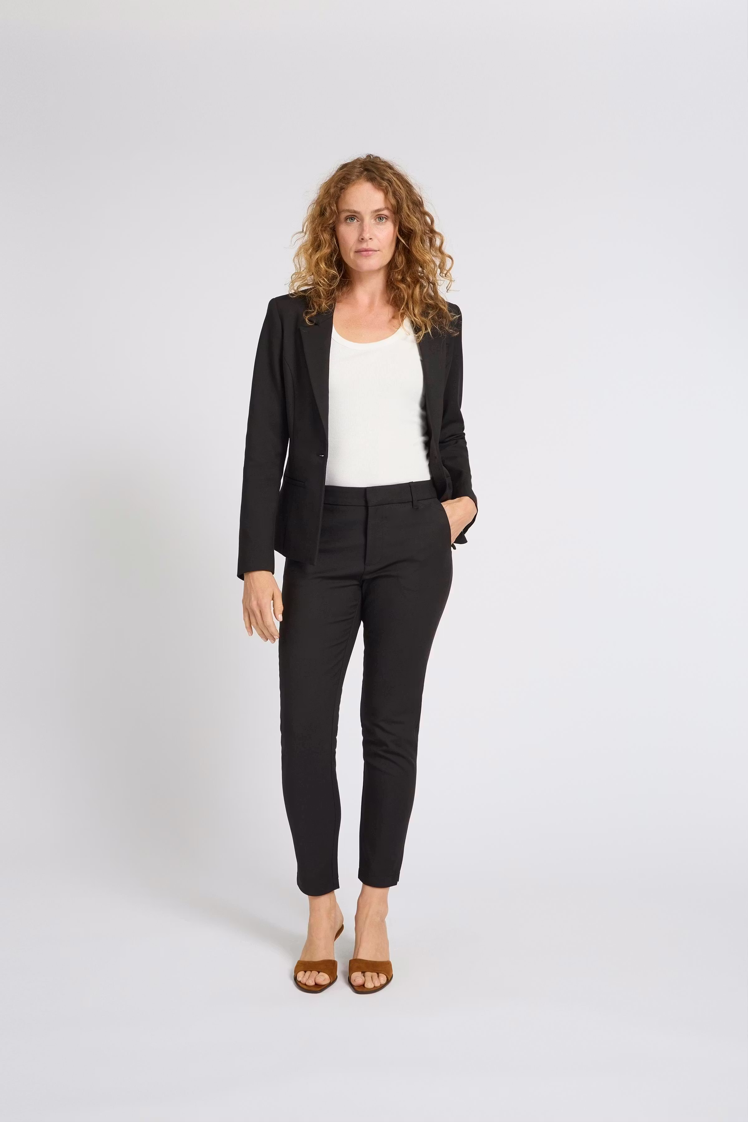 PZBINDY High Waist, Ankle Skinny Leg Broek LOCATION NONE 50210331-193911