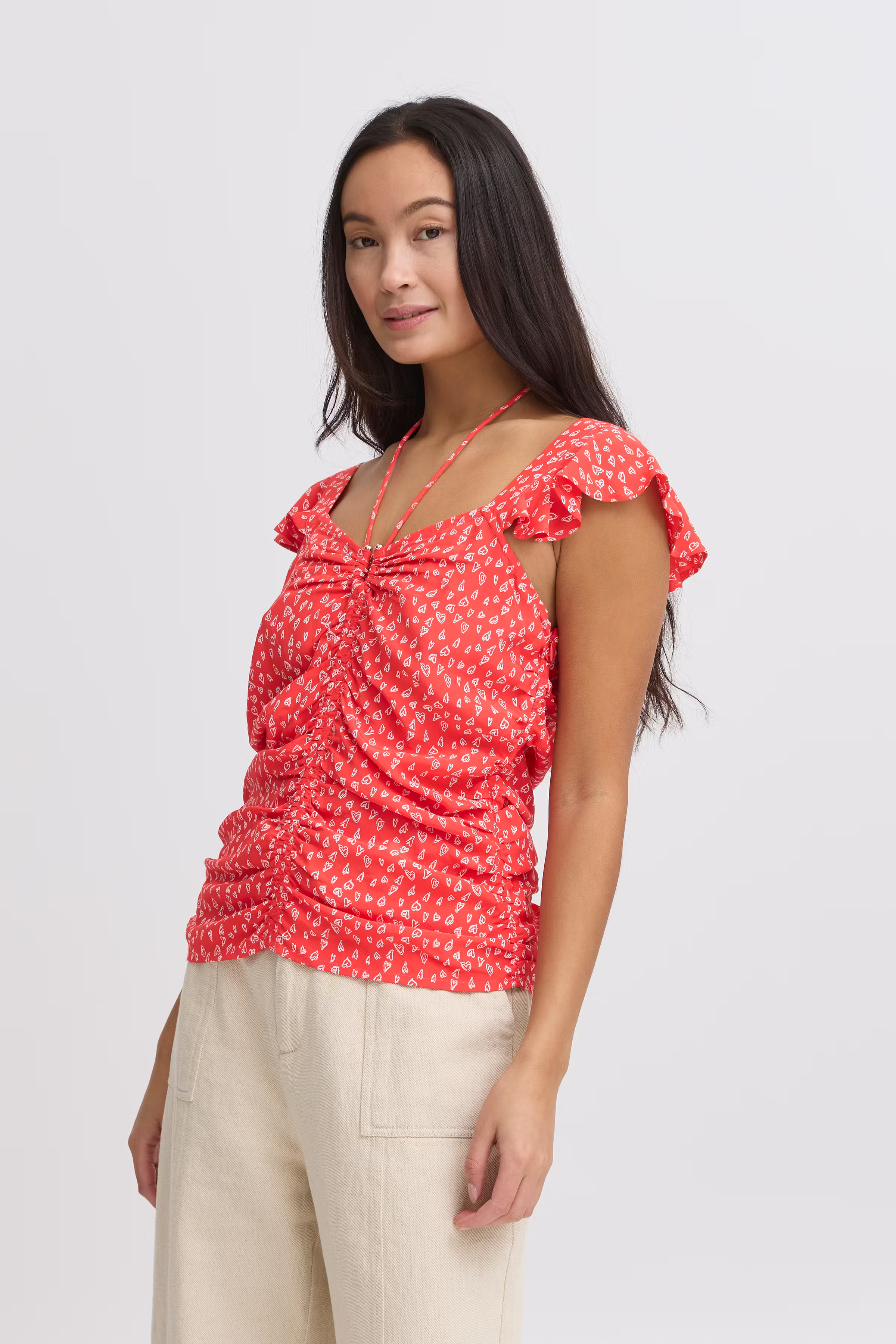 IRYRSA Kortermet bluse LOOKBOOK FRONT 20122861-171654