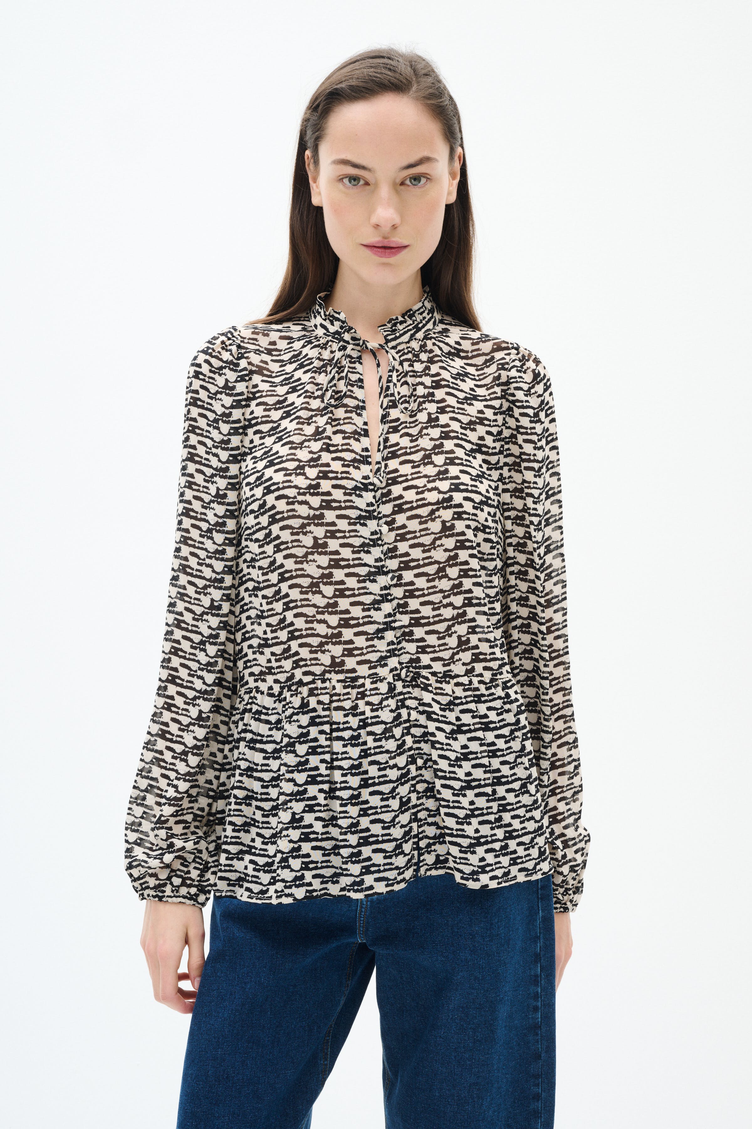 CessieIW Overhemd LOOKBOOK FRONT 30110251-303575