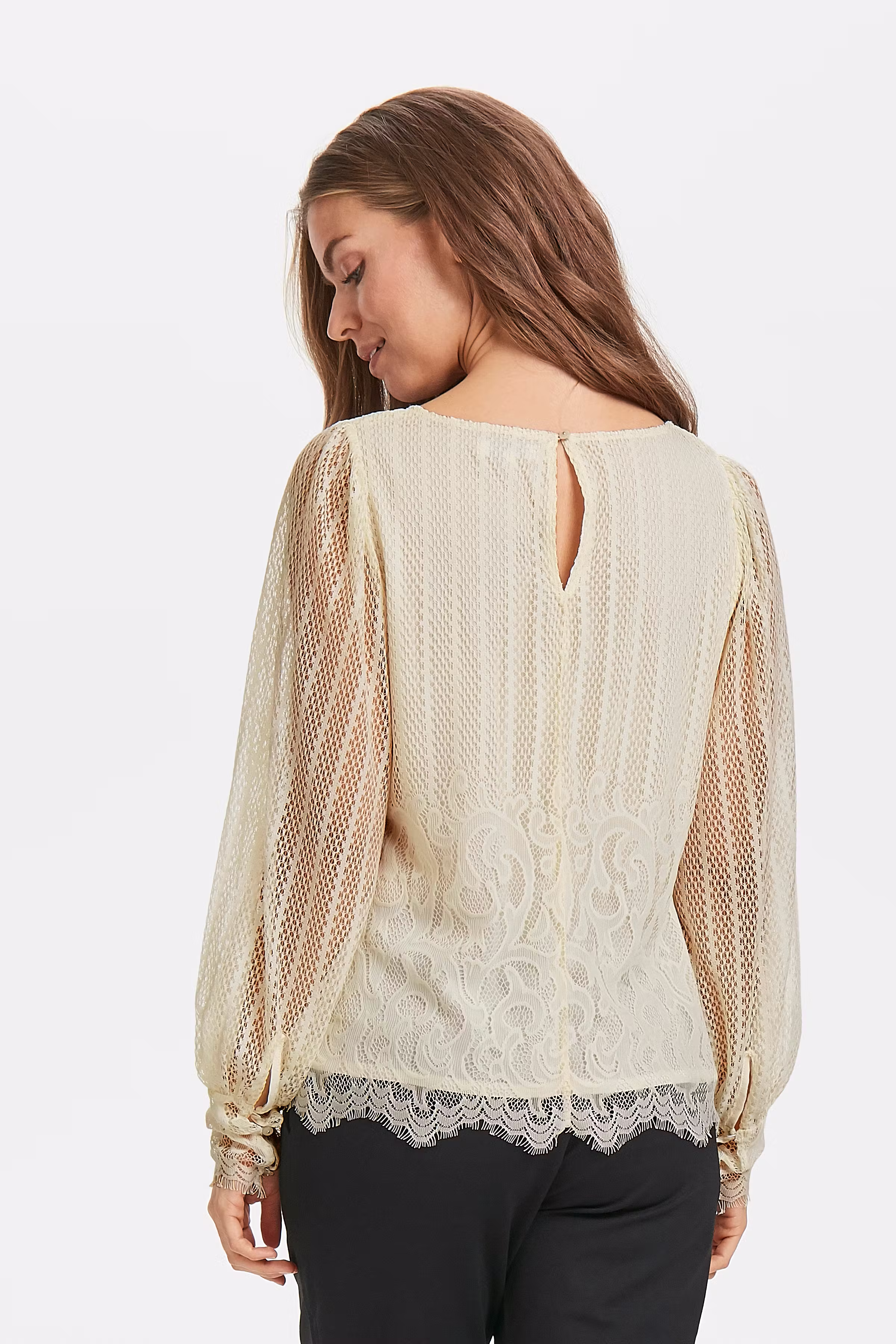 Blouse with long sleeve LOOKBOOK BACK 30303603-33013