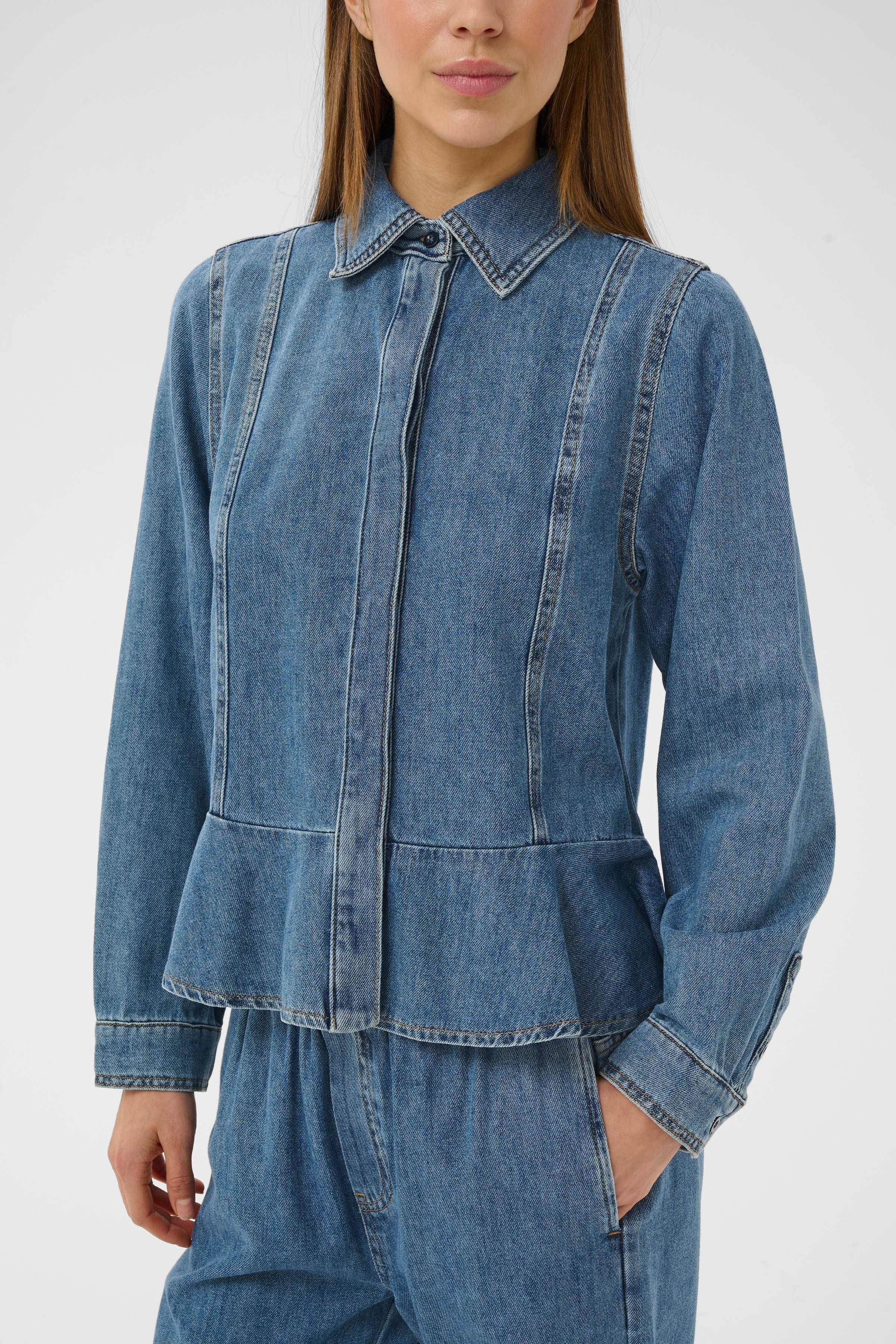 SophinaIW Denim Shirt LOOKBOOK DETAIL 30110166-900006619