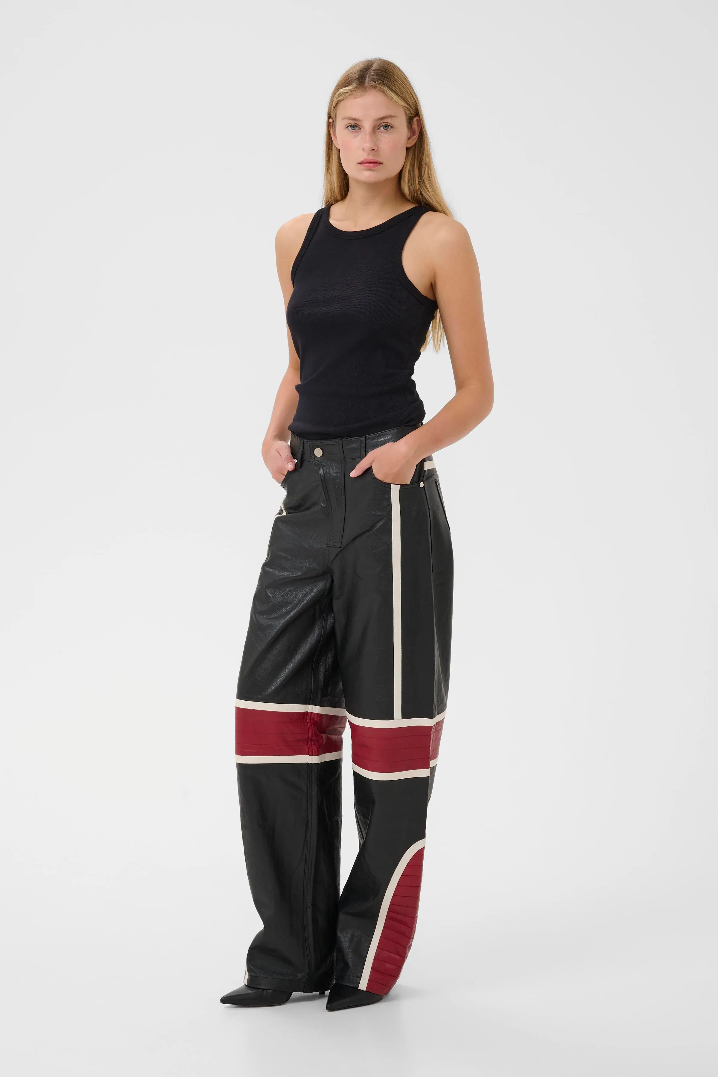 GZyvette Leather pants LOOKBOOK FRONT 10910551-100017