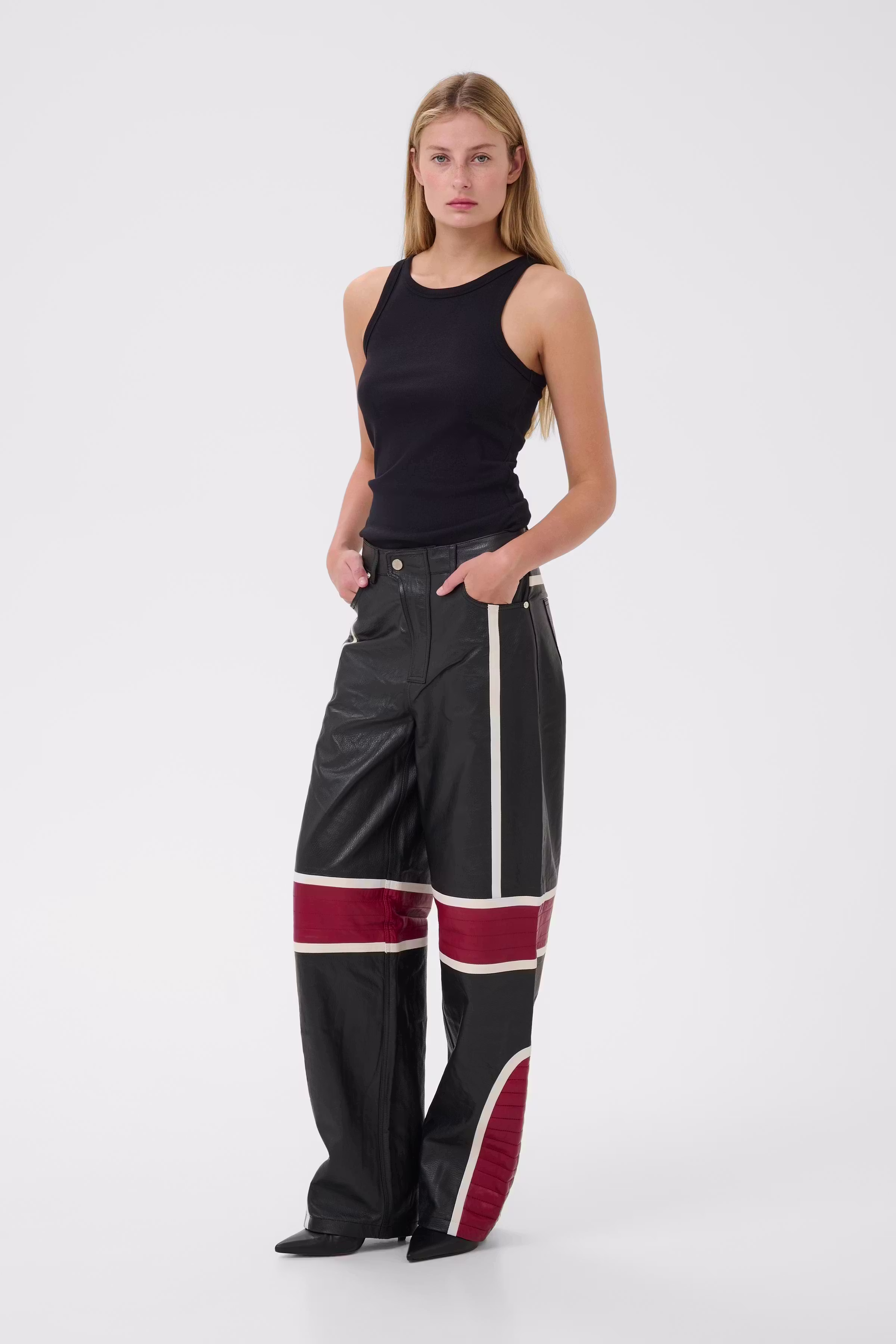 GZyvette Leather pants LOOKBOOK FRONT 10910551-100017