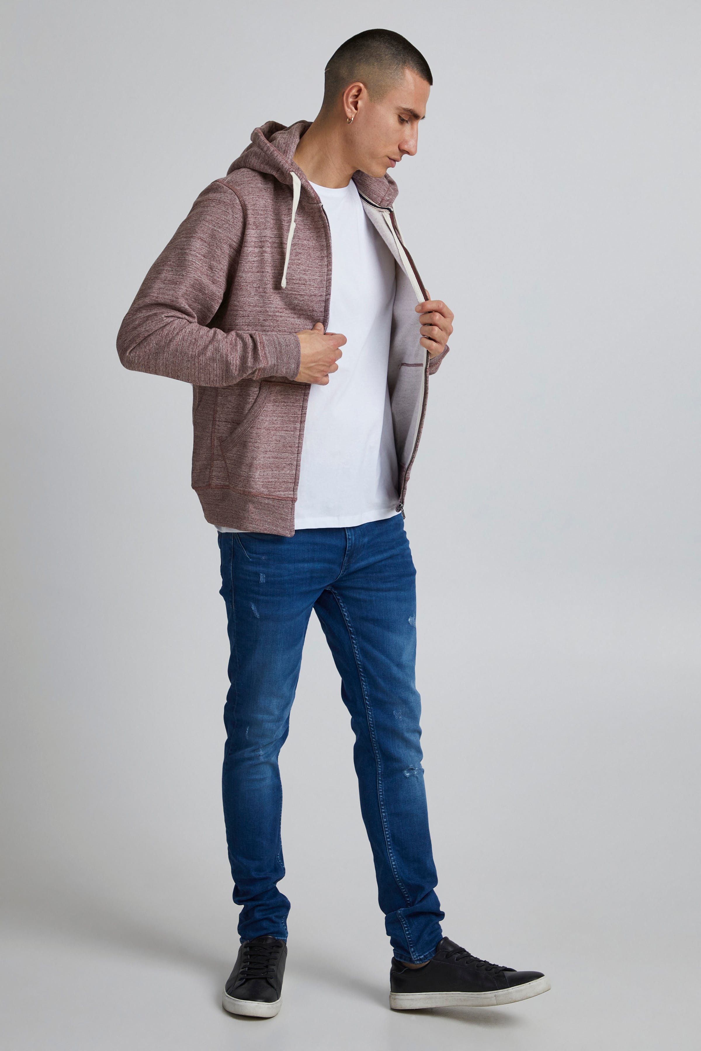 Hoodie med glidelås LOOKBOOK FRONT 20706981-73812