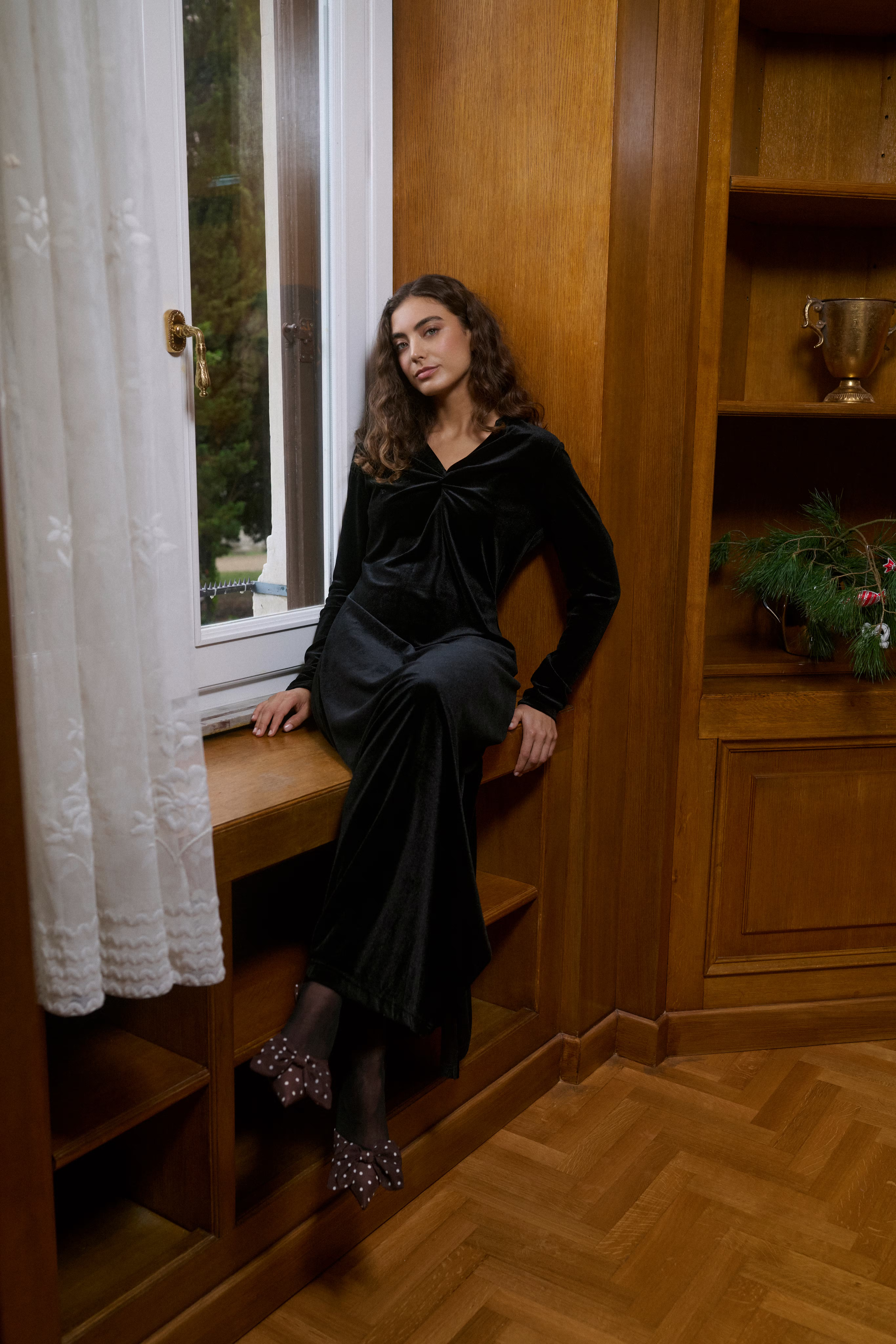 CUzoe velour dress LOCATION NONE 50112494-500012