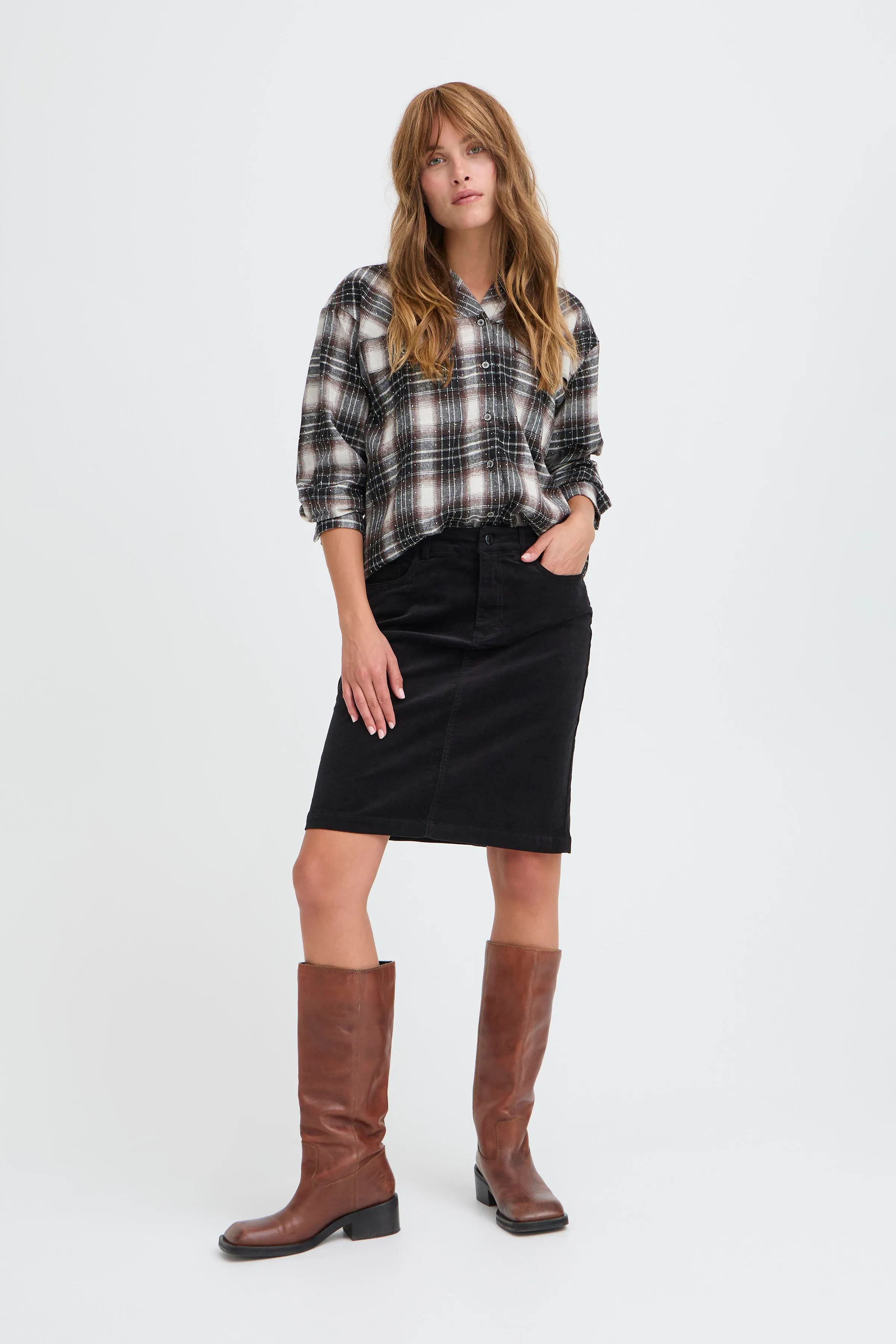 PZSALLY Skjørt LOOKBOOK FRONT 50210076-193911
