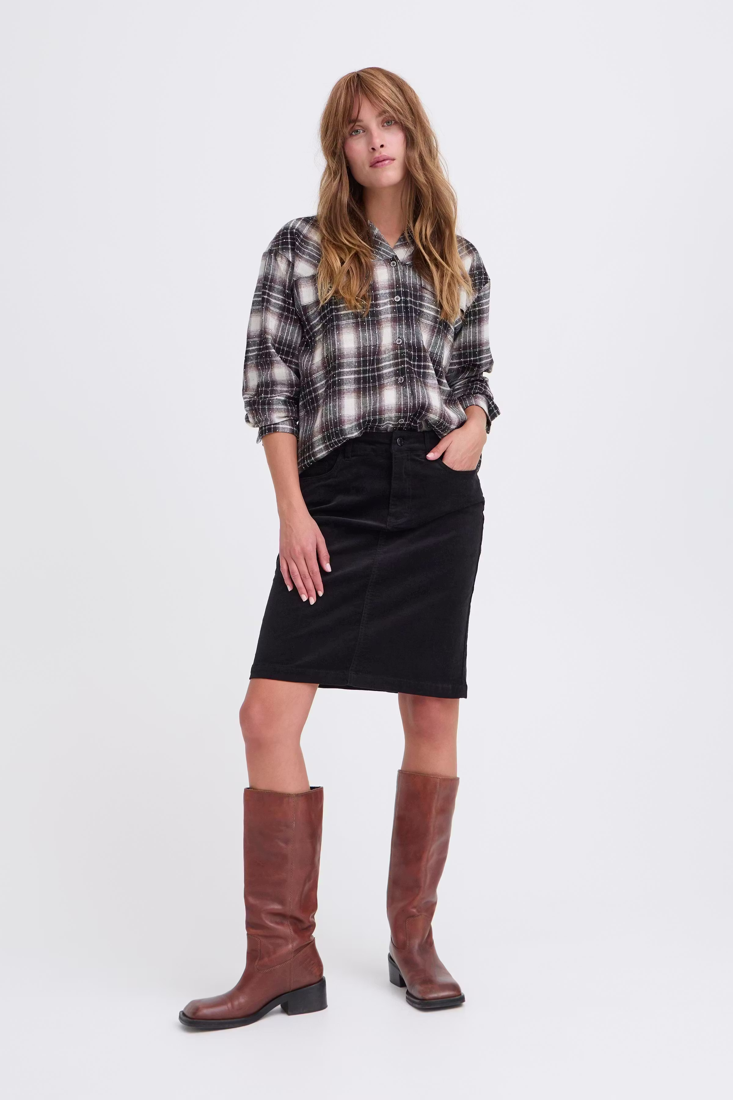 PZSALLY Skjørt LOOKBOOK FRONT 50210076-193911