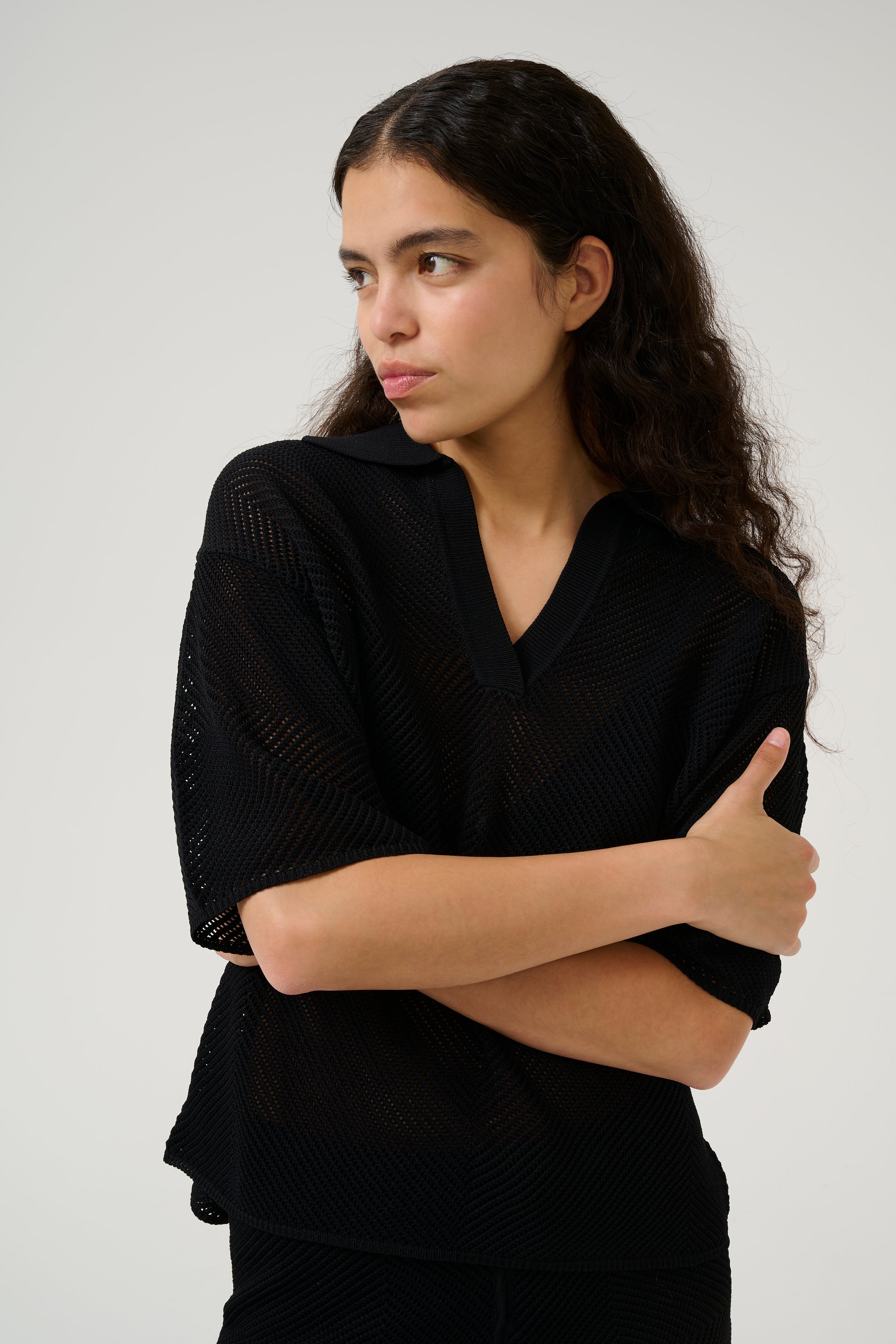 KBUpala Kurzärmeliger Strickpullover LOOKBOOK FRONT 10105419-194008