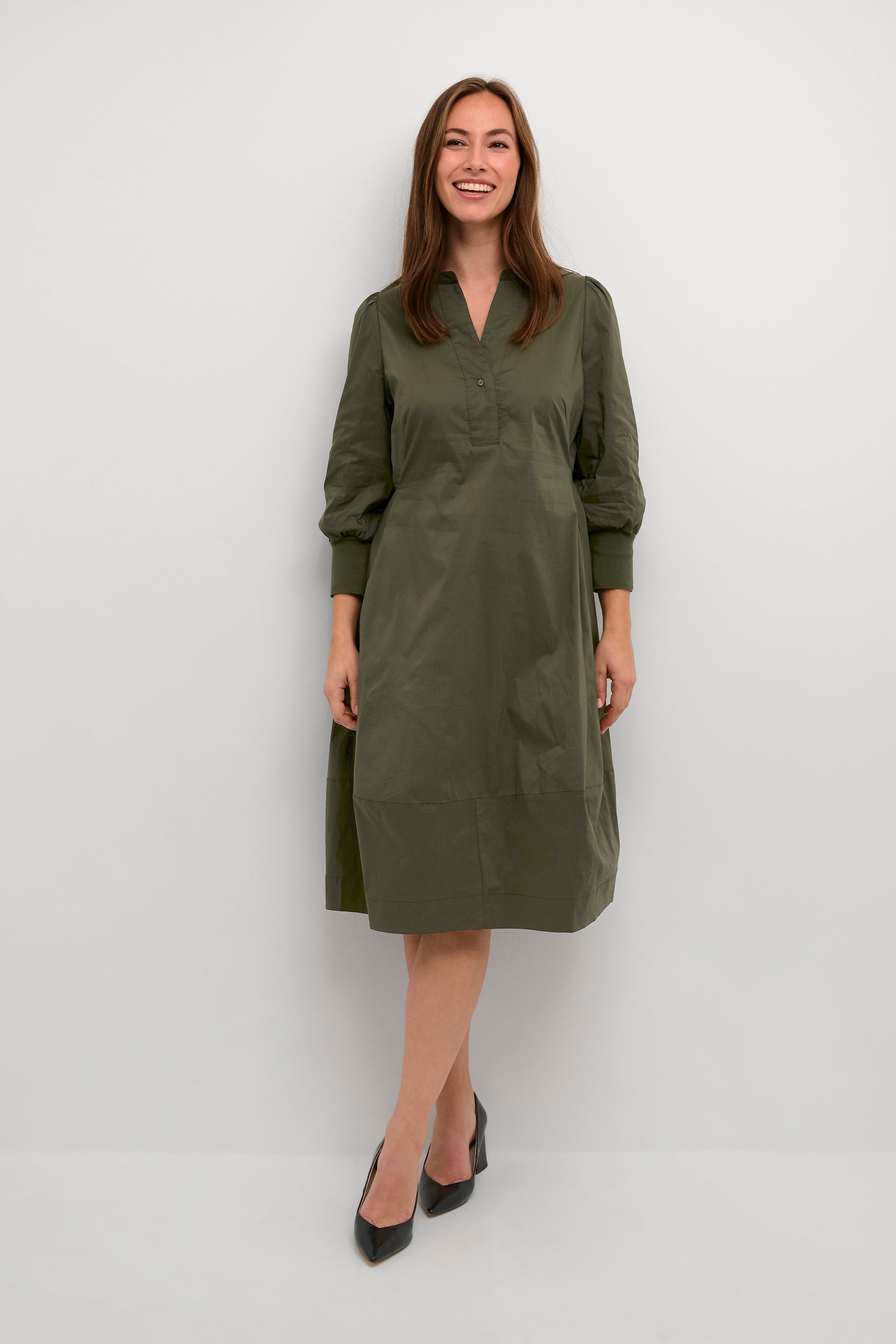 CUantoinett 3/4 sleeve dress LOOKBOOK FRONT 50110059-180521