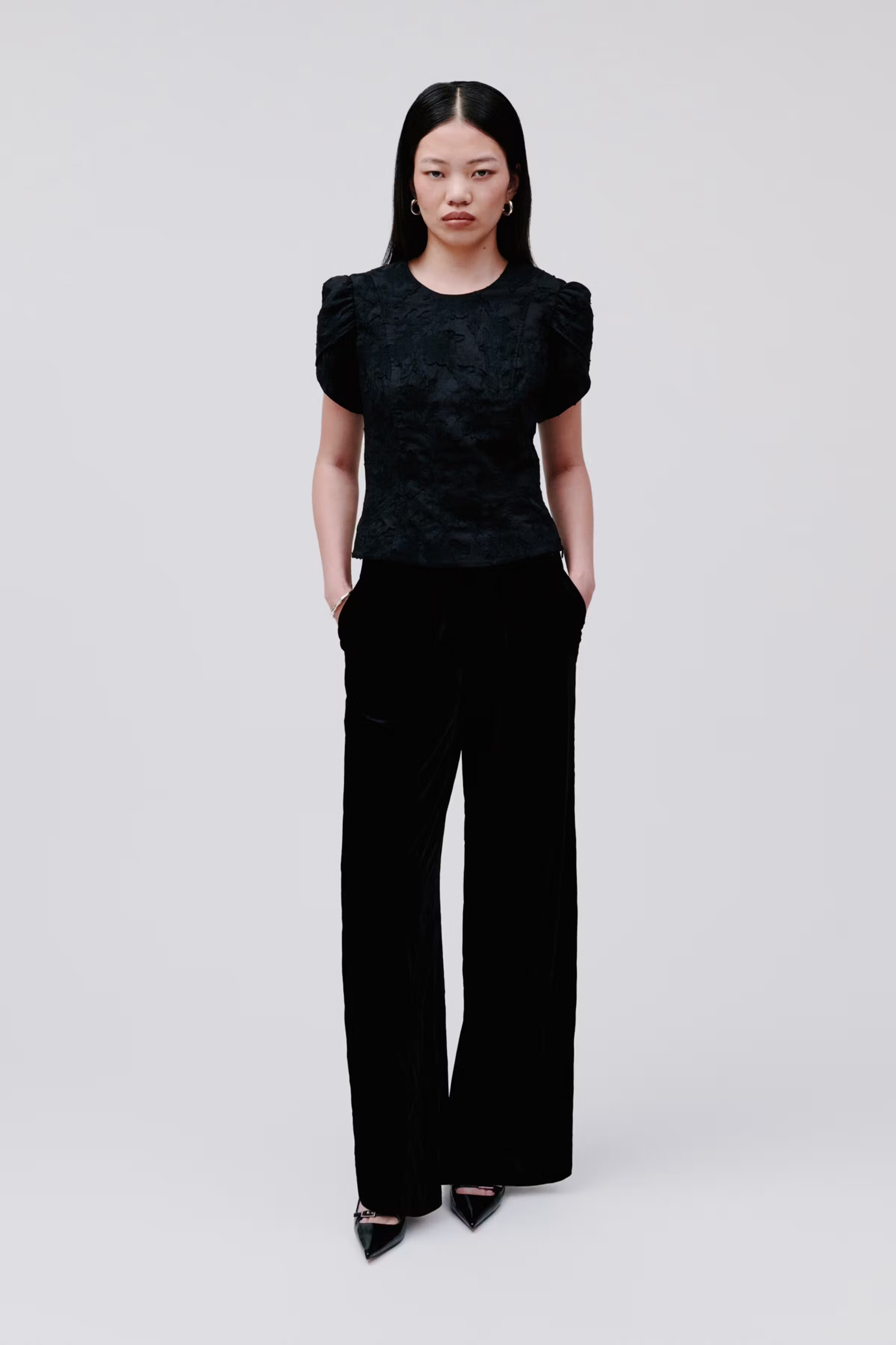 IOELODIE Blouse LOOKBOOK FRONT 30600738-BK999