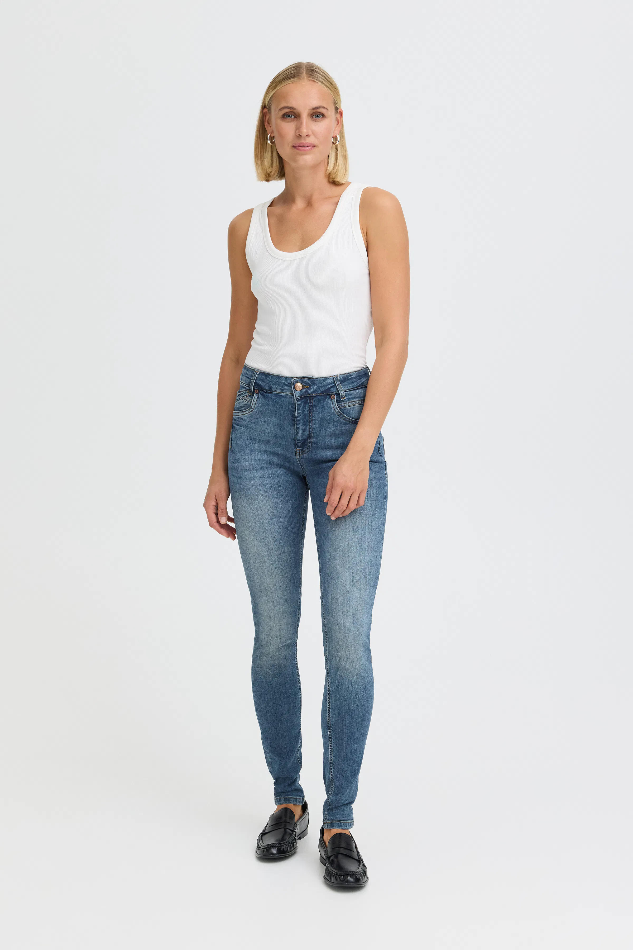 PZCARMEN Hw Jeans Skinny Leg LOOKBOOK FRONT 50204829-5001901