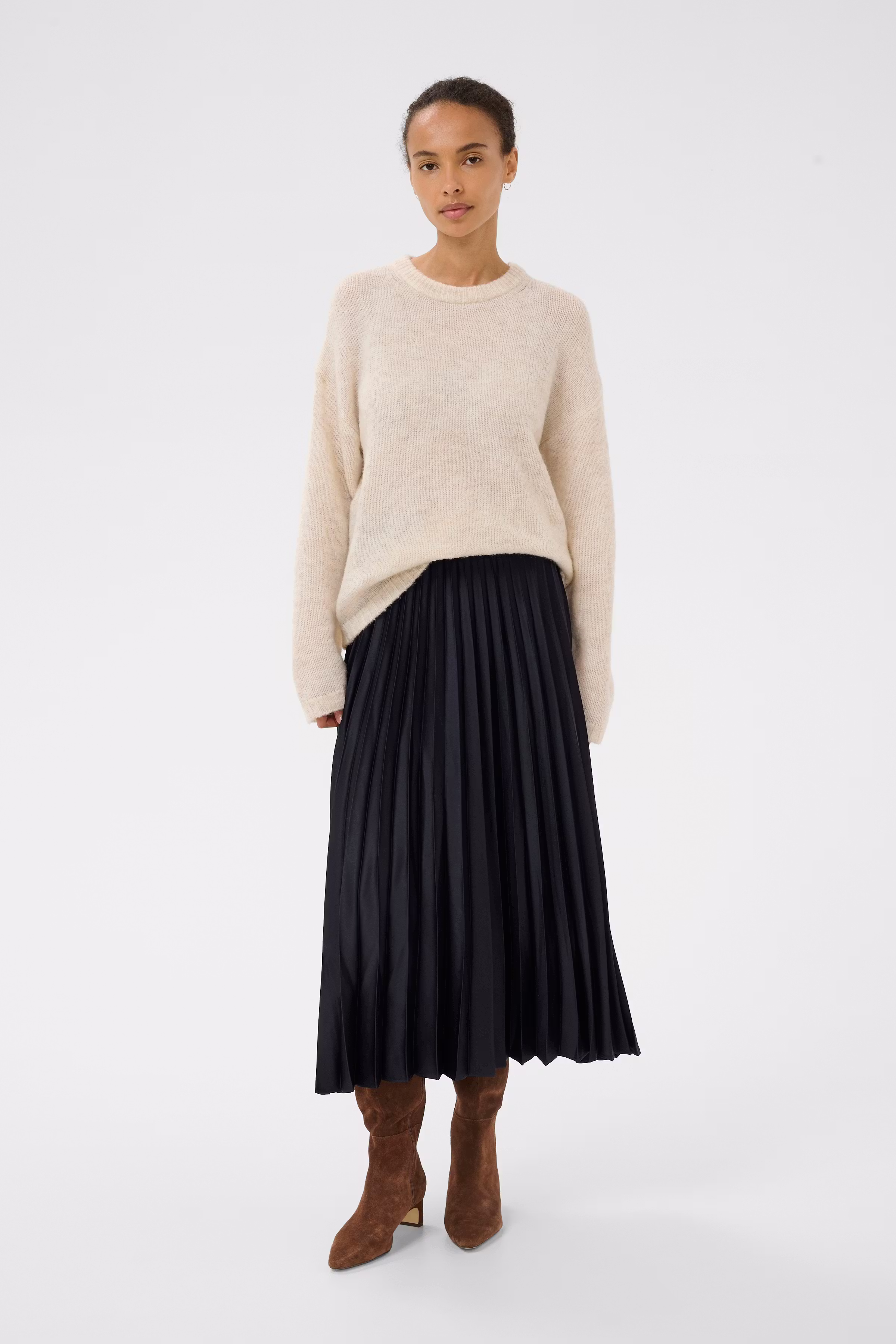 VenedaPW Long pleated skirt LOOKBOOK BACK 30309138-194013